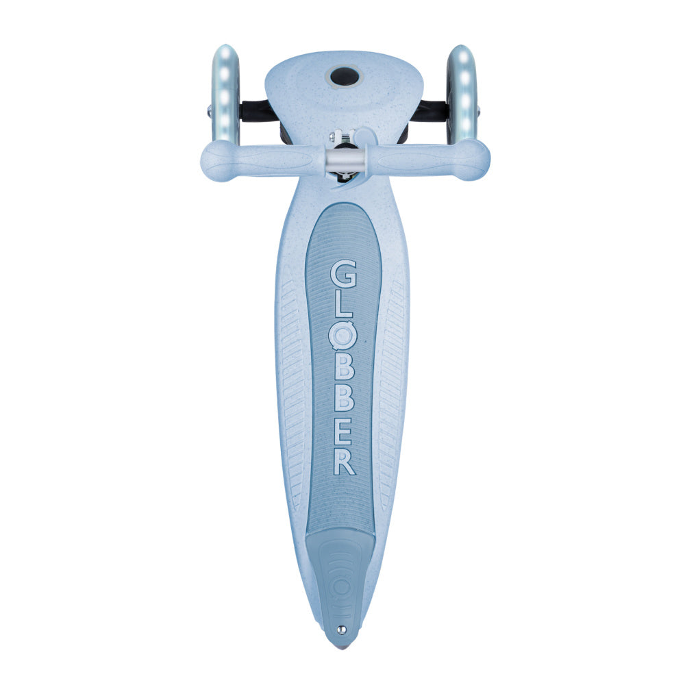 Globber Ecologic 3 Wheel Primo Foldable Aluminum Scooter for Kids - Lightweight & Adjustable Kick Scooter for Boys & Girls - Perfect for Commuting, Park Rides & Outdoor Fun