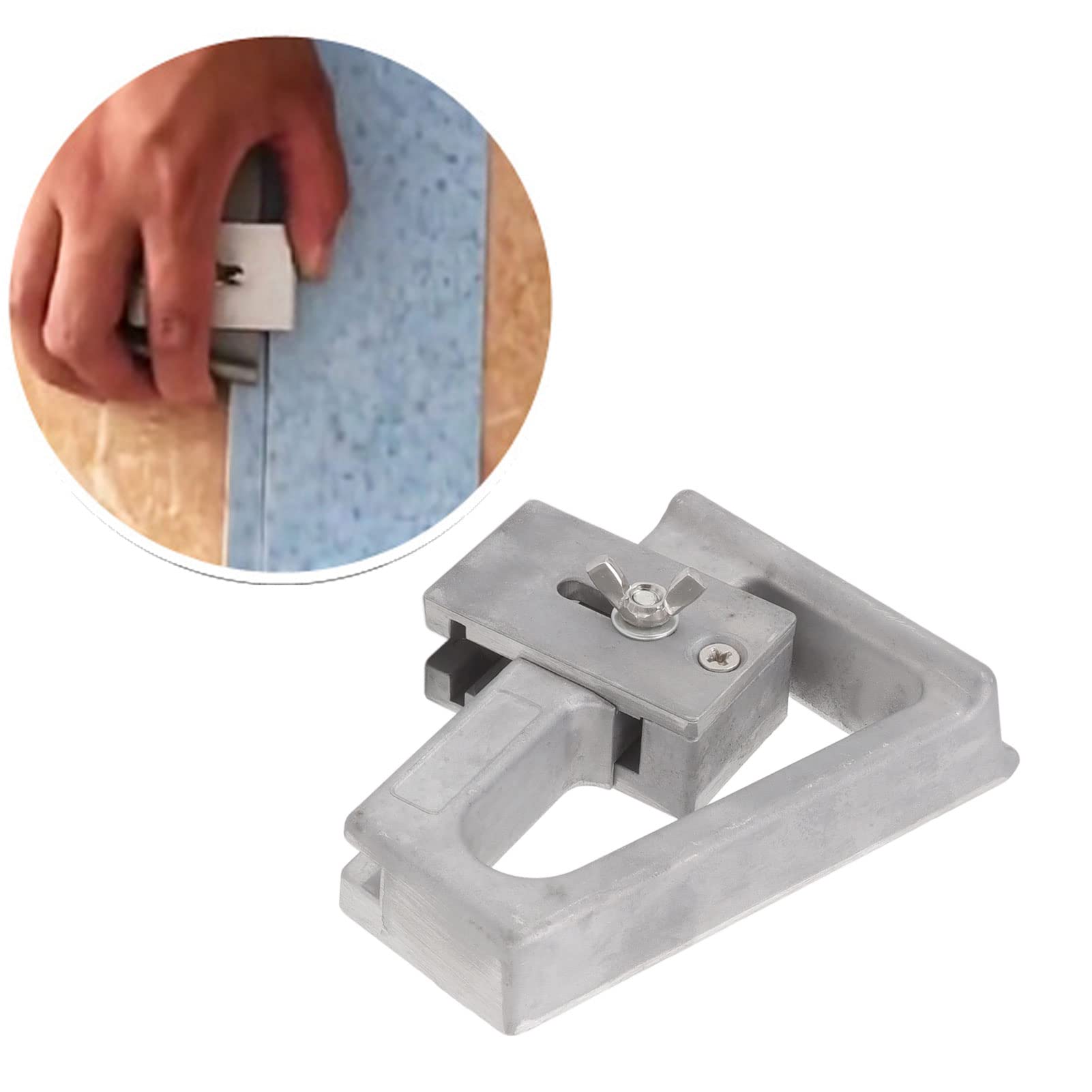 Premium PVC Floor Strip & Edge Banding Trimmer - Aluminum Alloy Flooring Knife for Straight Edge Cutting | Perfect for Laminate, Vinyl & Hardwood Floor Installation & DIY Home Renovation