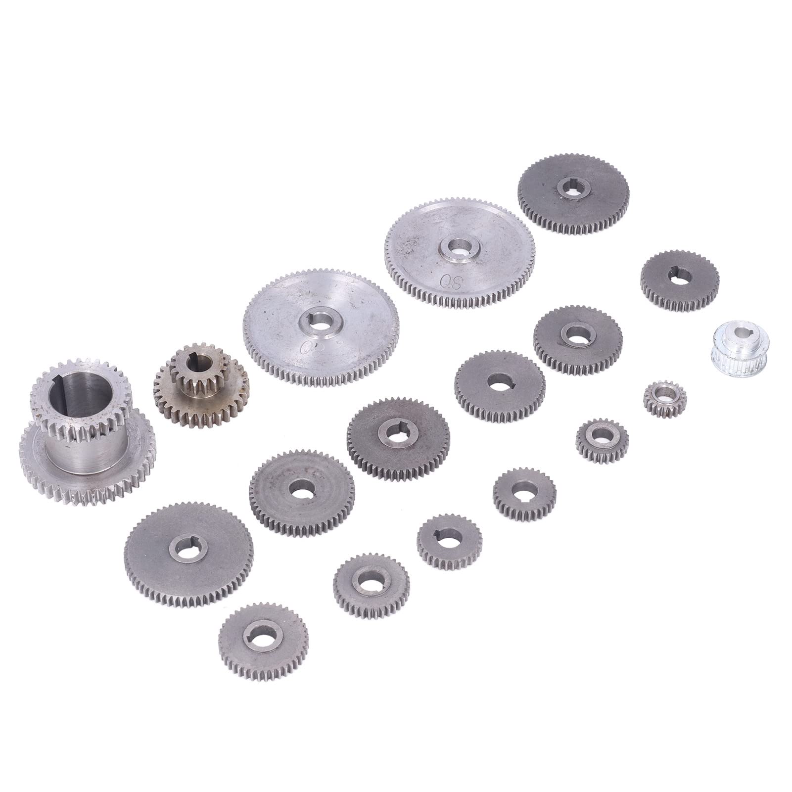Metal Gear Kit - Mini Gears Set for CJ0618 Lathe Cutting Machine | Multiple Sizes | Replacement Parts for Metalworking & DIY Projects