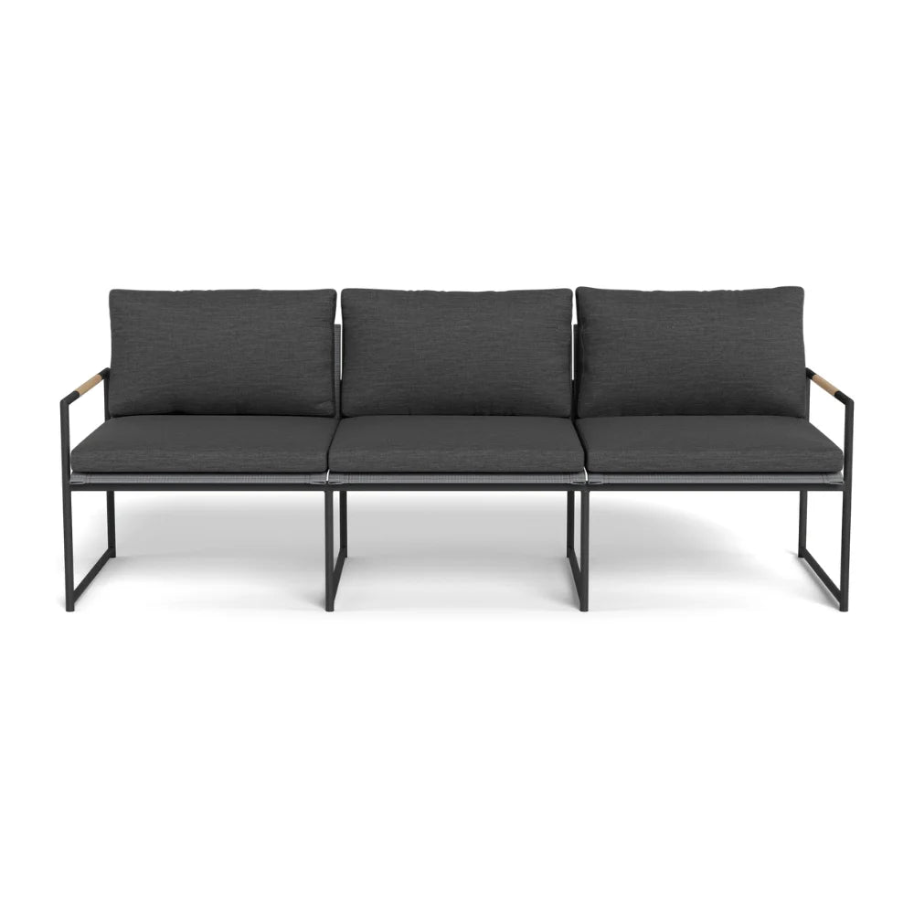 Breeze Aluminum Outdoor 3-Seat Sofa Set - Patio, Garden & Poolside Lounge Furniture for Relaxing Outdoors