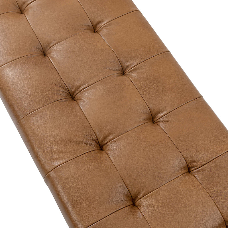Rosana Genuine Leather Multi-Functional Storage Bench with Cushion Top - Perfect for Entryway, Bedroom, or Living Room Seating and Storage