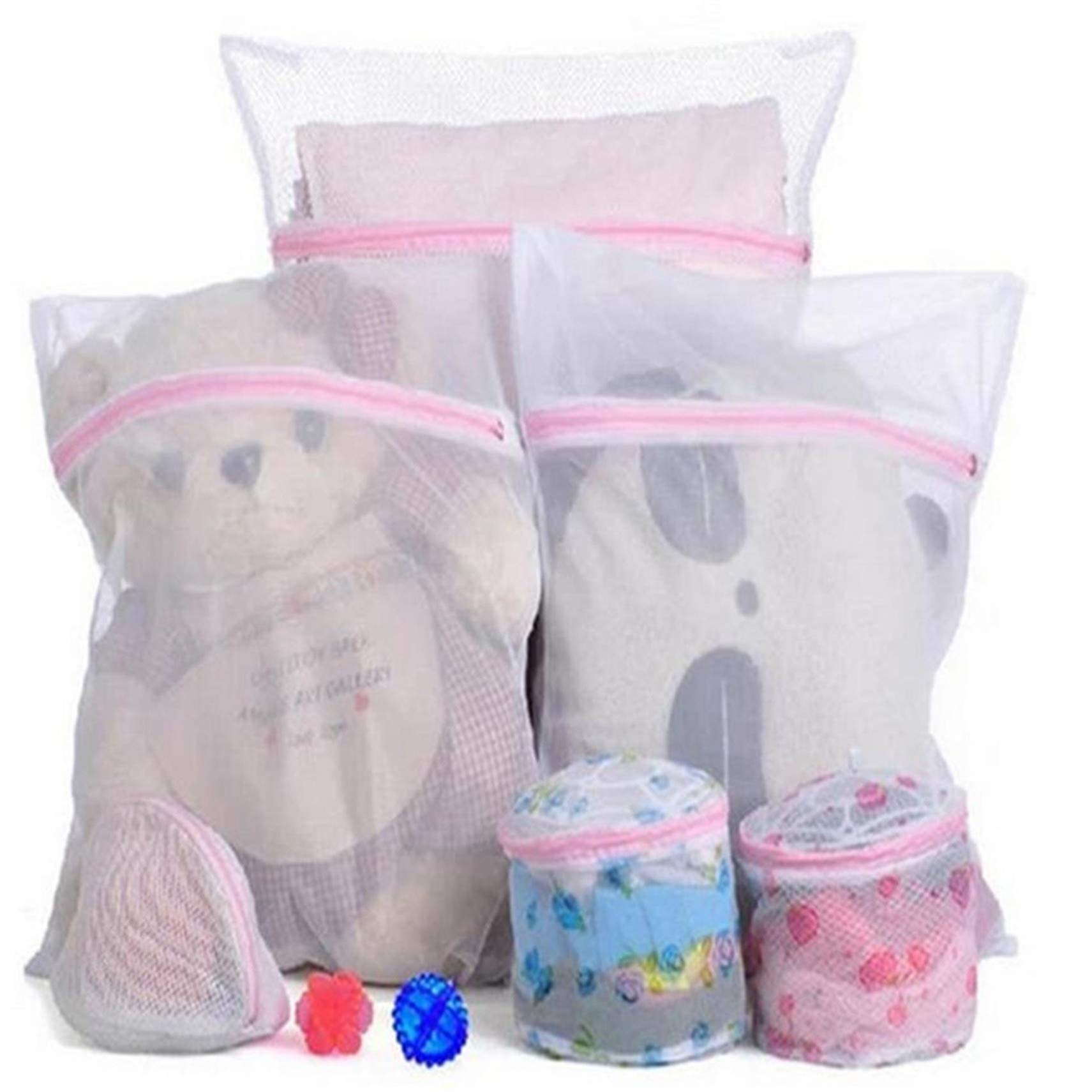 Mesh Laundry Bags for Delicates - 3 Pack Washable Lingerie Bags, Fine Mesh Washing Bags for Bras, Underwear, Socks & Baby Clothes - Perfect for Travel & Home Laundry Care