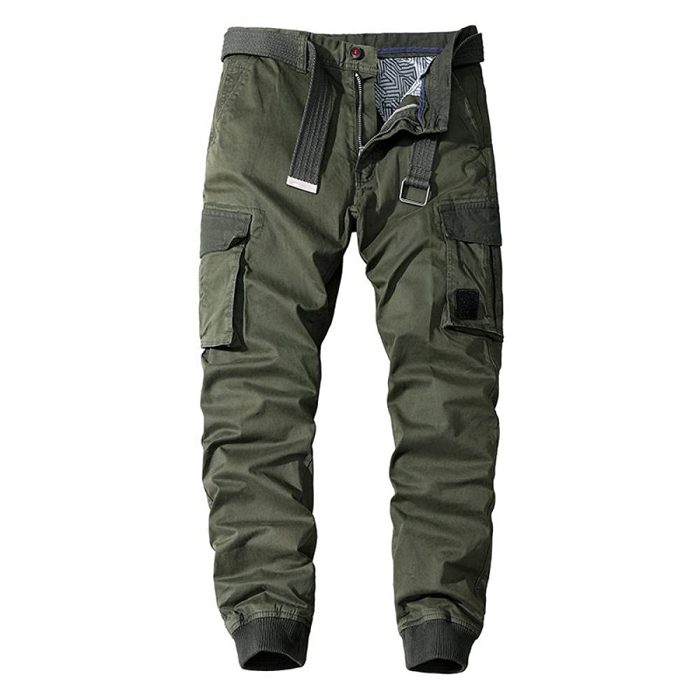 Eaeuuopy Men's Cargo Pants - Stylish Casual Outdoor Sweatpants with Multiple Pockets | Durable & Comfortable for Hiking, Travel & Everyday Wear