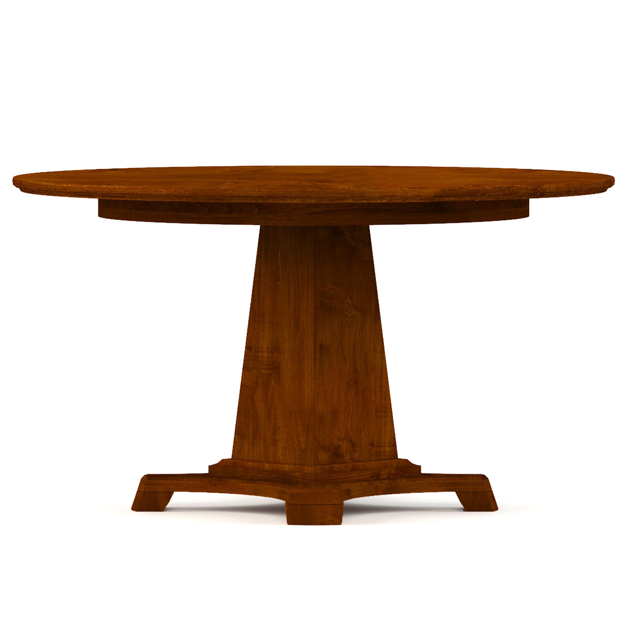 54 Inch Round Dining Table - Solid Wood Modern Kitchen Table for 6-8 People - Perfect for Family Gatherings & Dinner Parties