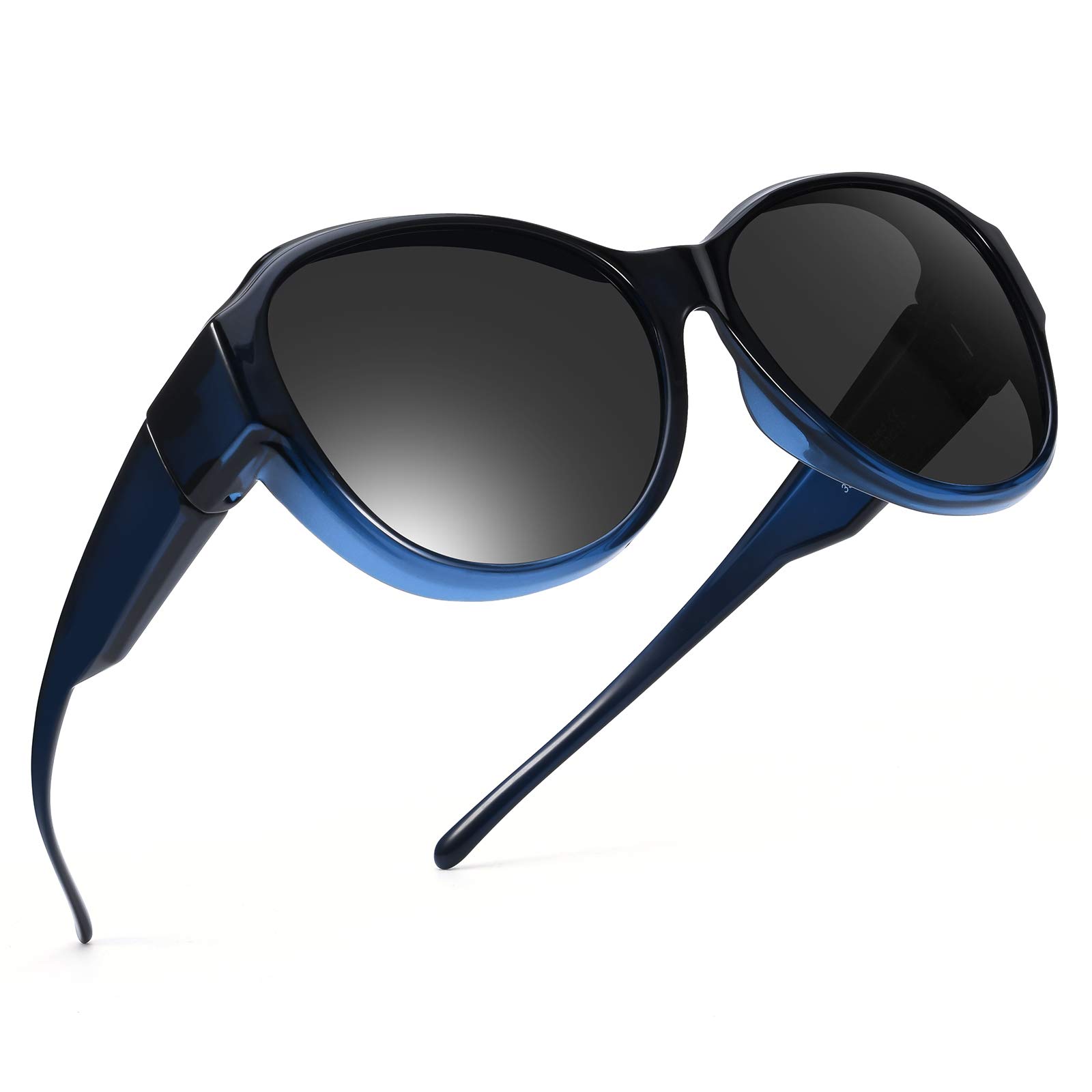 Oversized Fit Over Sunglasses for Women & Men - Polarized Lenses with 100% UV Protection - Perfect for Driving, Outdoor Sports & Daily Sun Protection