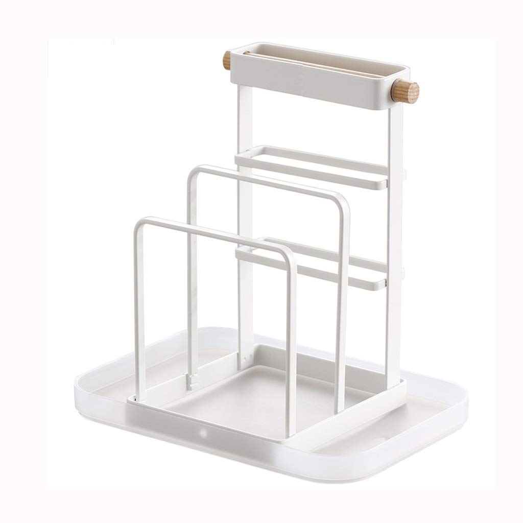 Premium 304 Stainless Steel Pot Lid Organizer & Cutting Board Holder - Space-Saving Kitchen Shelf for Pots, Pans, Chopping Boards - Perfect for Small Kitchens, Countertop Organization & Cooking Efficiency