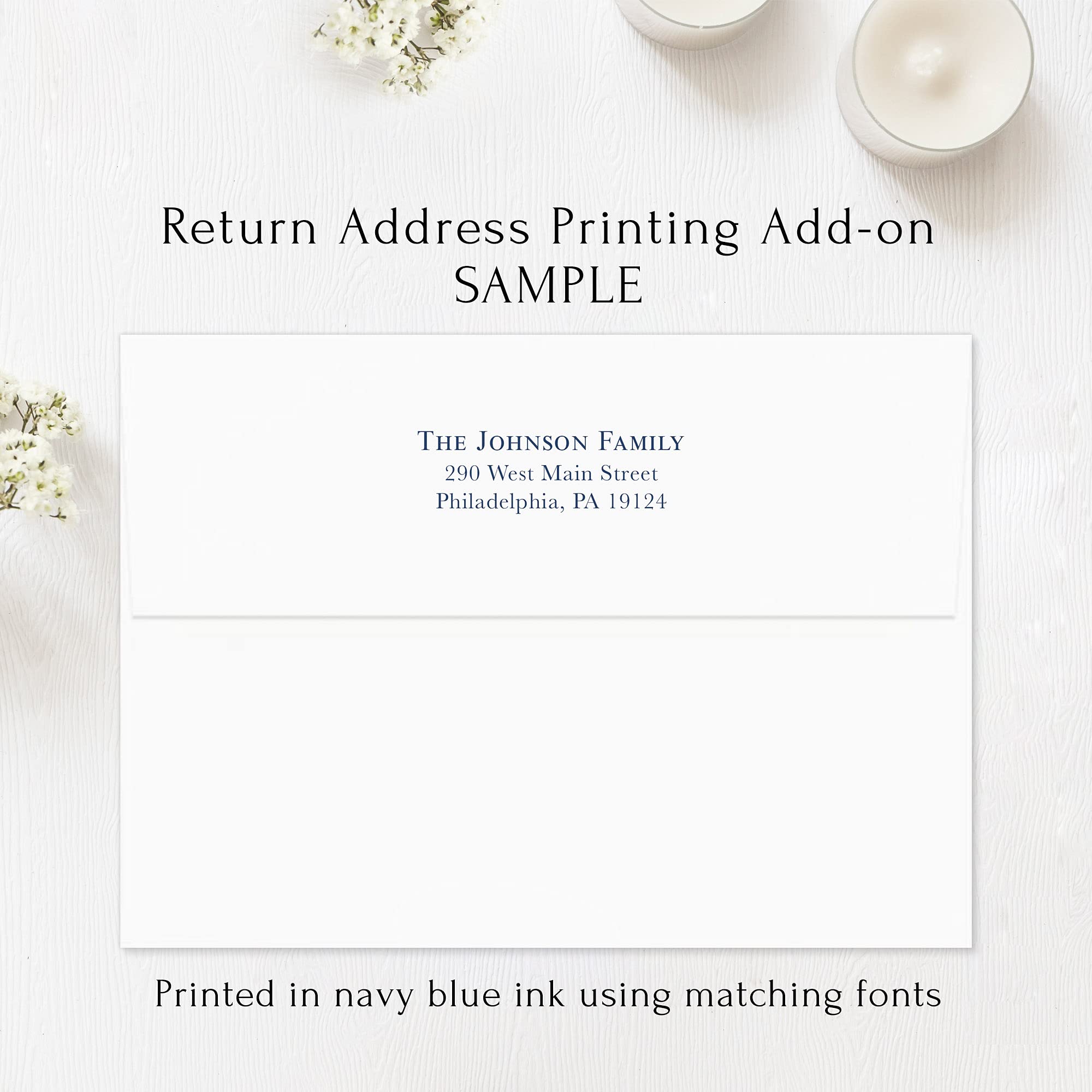 Navy Blue Floral In Loving Memory Funeral Thank You Cards with Cross - Personalized Sympathy Acknowledgement Cards (4.25x5.5 Inches) with Envelopes - Perfect for Memorial Services, Condolence Notes & Bereavement Gifts
