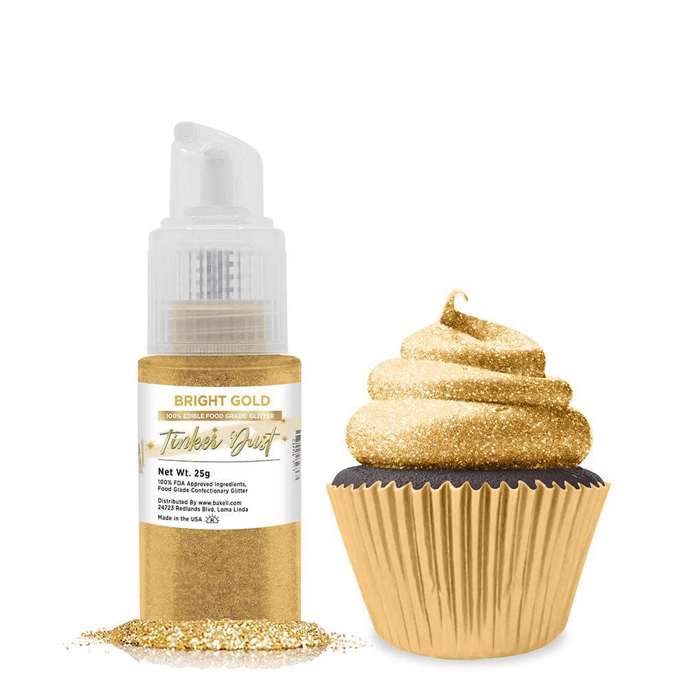 Bright Gold Tinker Dust® Glitter Spray Pump - Bulk Case (12 Pack) for DIY Crafts, Cosmetics & Party Decor | Private Label Wholesale