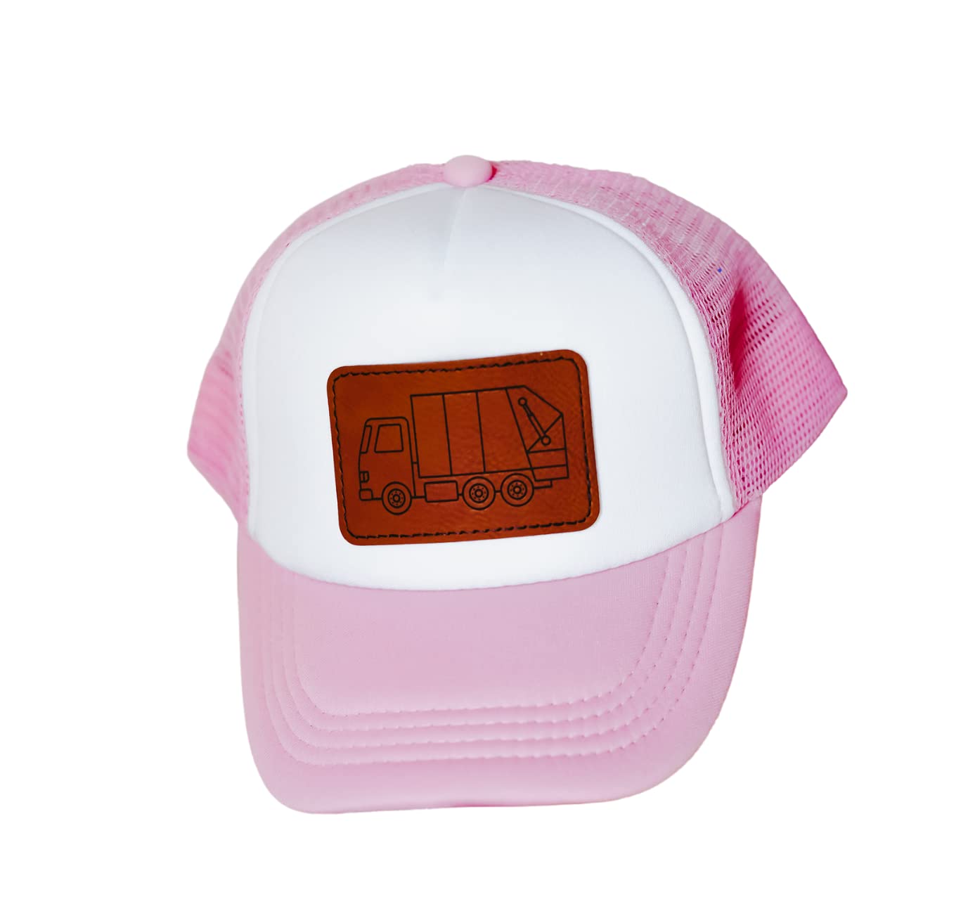 Kids Garbage Truck Hat - Unisex Toddler Trash Truck Baseball Cap for Boys & Girls (Pink) | Fun Pretend Play, Costume Party & Outdoor Activities
