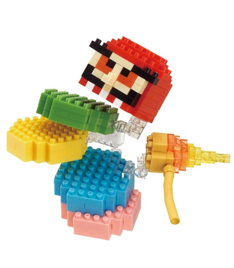 Nanoblock Stacked Daruma Game NBC 275 - Japanese Building Blocks Toy for Adults & Kids - Fun Home Decor & Stress Relief Activity