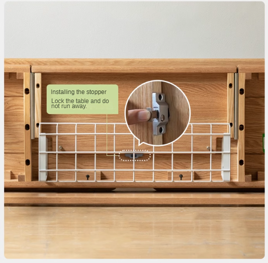 Solid Oak Retractable Writing Desk - Narrow Space-Saving Home Office Desk for Small Rooms & Apartments | Perfect for Study, Work & Remote Learning