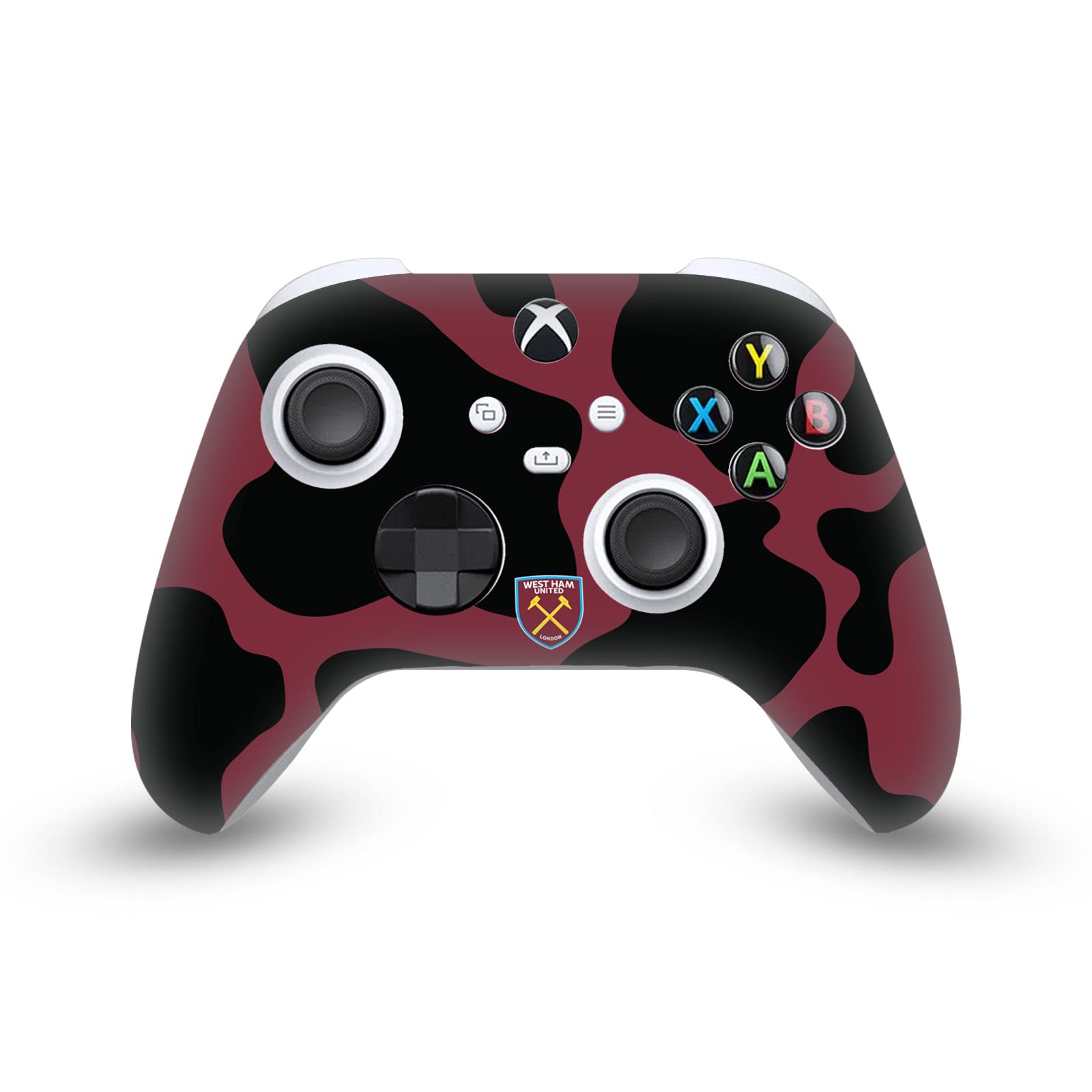 Official West Ham United FC Cow Art Gaming Console Wrap & Skin for Xbox Series S Controller - Compatible with Xbox Series S - Perfect for Gamers & Football Fans
