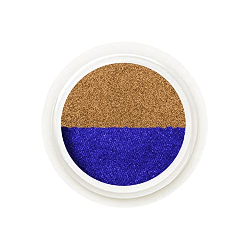 Magic Mirror Nail Powder - Dual Color Titanium & Neon Nail Glitter for Sequin Nail Art Designs | Professional Nail Brush Size 8 Included | Perfect for Salon, DIY Manicures & Special Occasion Nails
