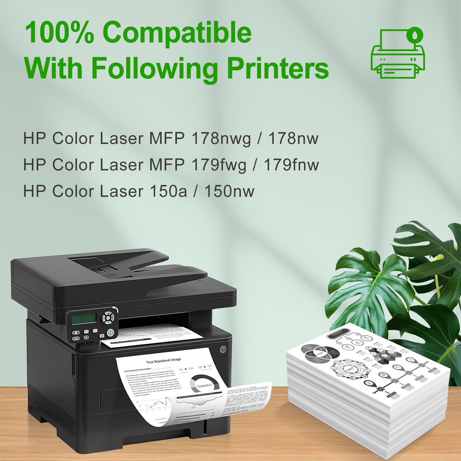 SINOPRINT 117A Compatible HP 117A Toner Cartridge - Replacement for HP Color LaserJet 150nw/150a/MFP 179fnw/178nw/178nwg/179fwg Printers - High Yield Printing for Office & Home Use