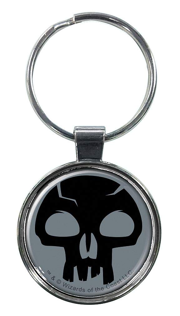 Magic the Gathering Black Swamp Keychain for Keys & Backpacks - Gaming Accessory