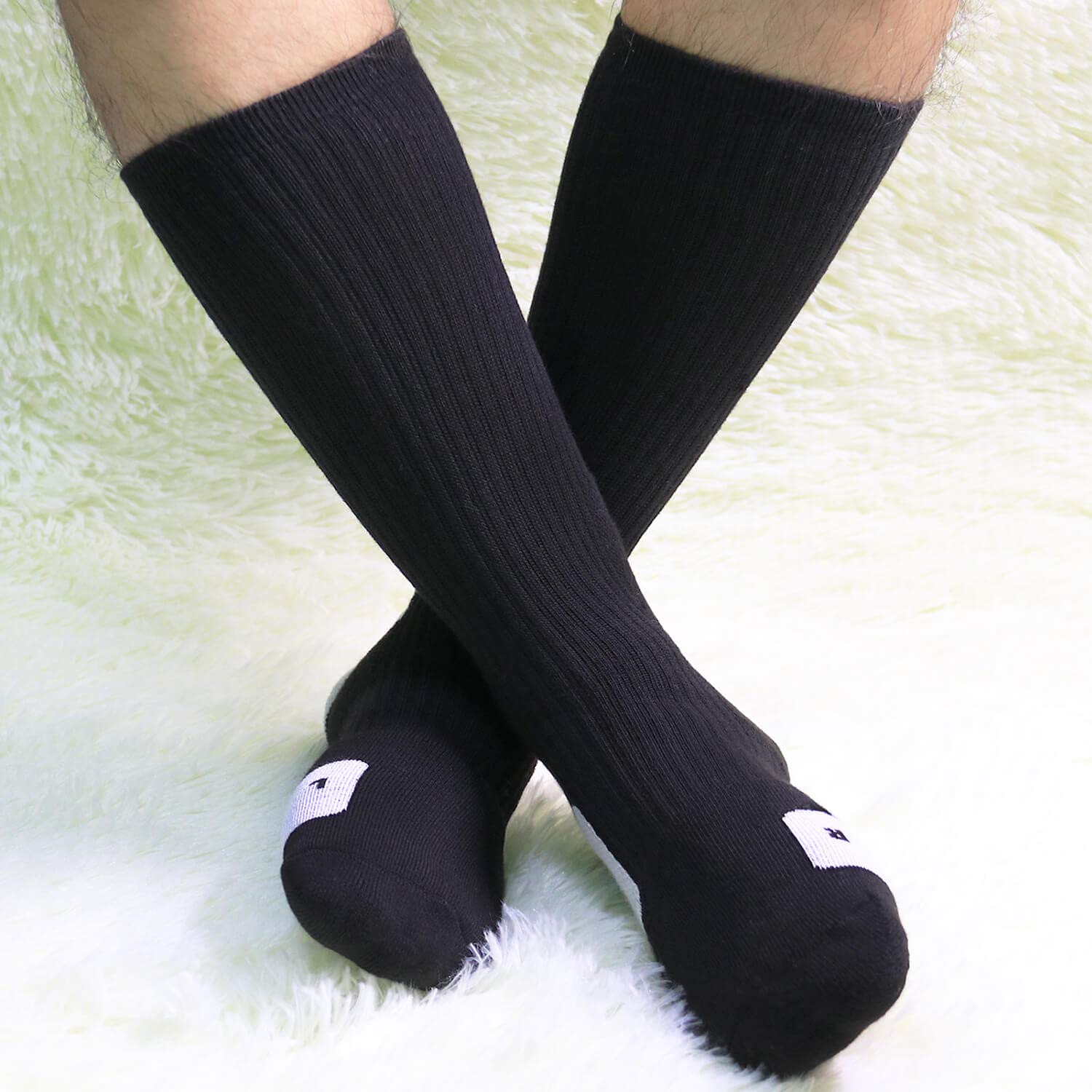 Elite Basketball Socks - Cushioned Athletic Crew Socks with Thick Compression for Men & Women - Perfect for Basketball, Running, Gym Workouts & Sports Performance