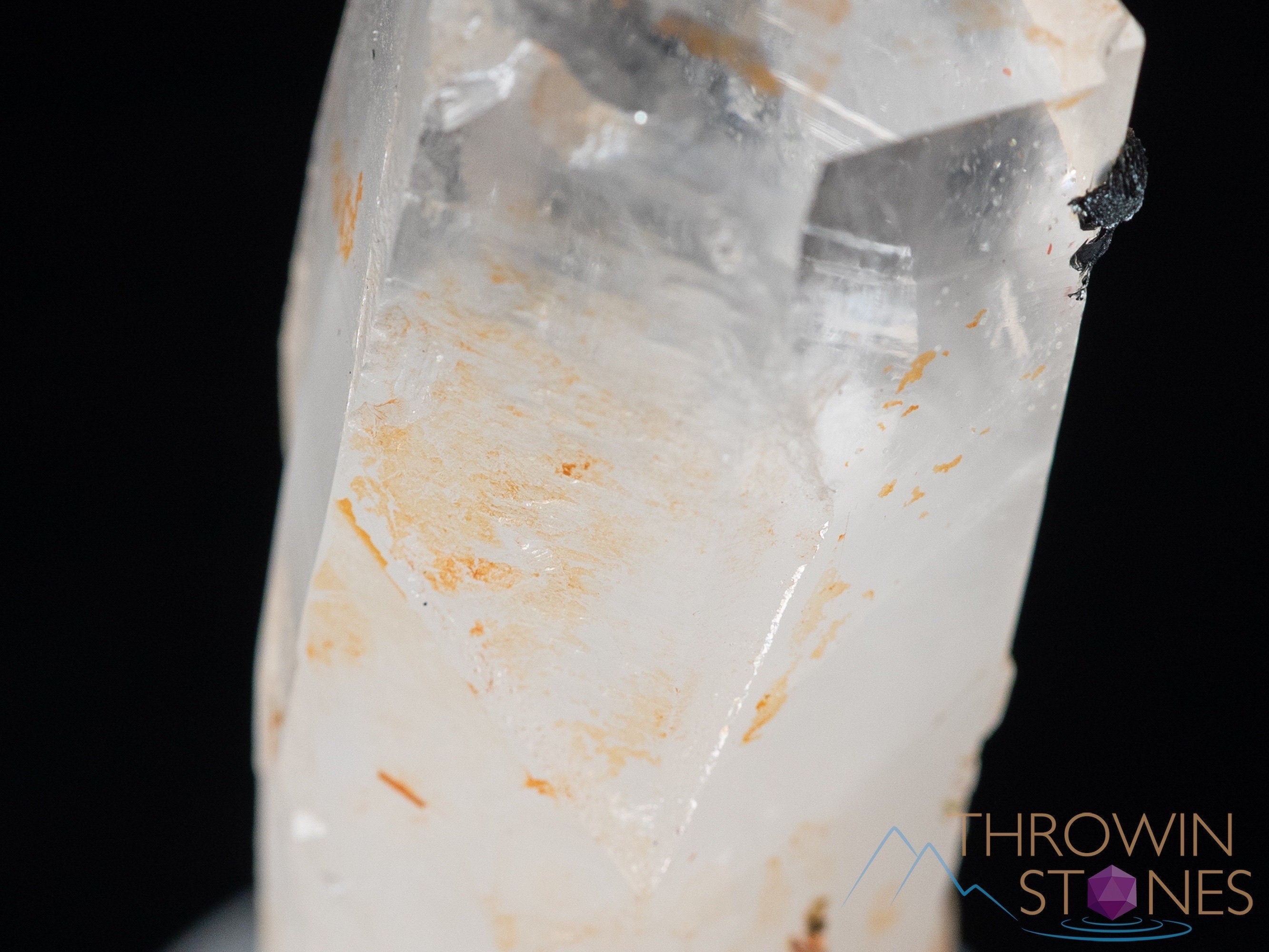 QUARTZ Raw Crystal Cluster with Specular HEMATITE - Natural Healing Stones for Home Decor, Twin Crystal Gift for Housewarming, Meditation & Spiritual Healing | Perfect for Office Desk, Living Room & Meditation Space