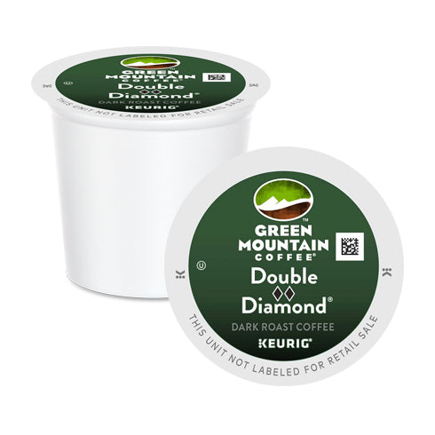 Green Mountain Coffee Double Black Diamond XB K Cup® Pods 24 Pack - Bold Dark Roast Coffee for Keurig Brewers | Perfect for Morning Boost & Office Use