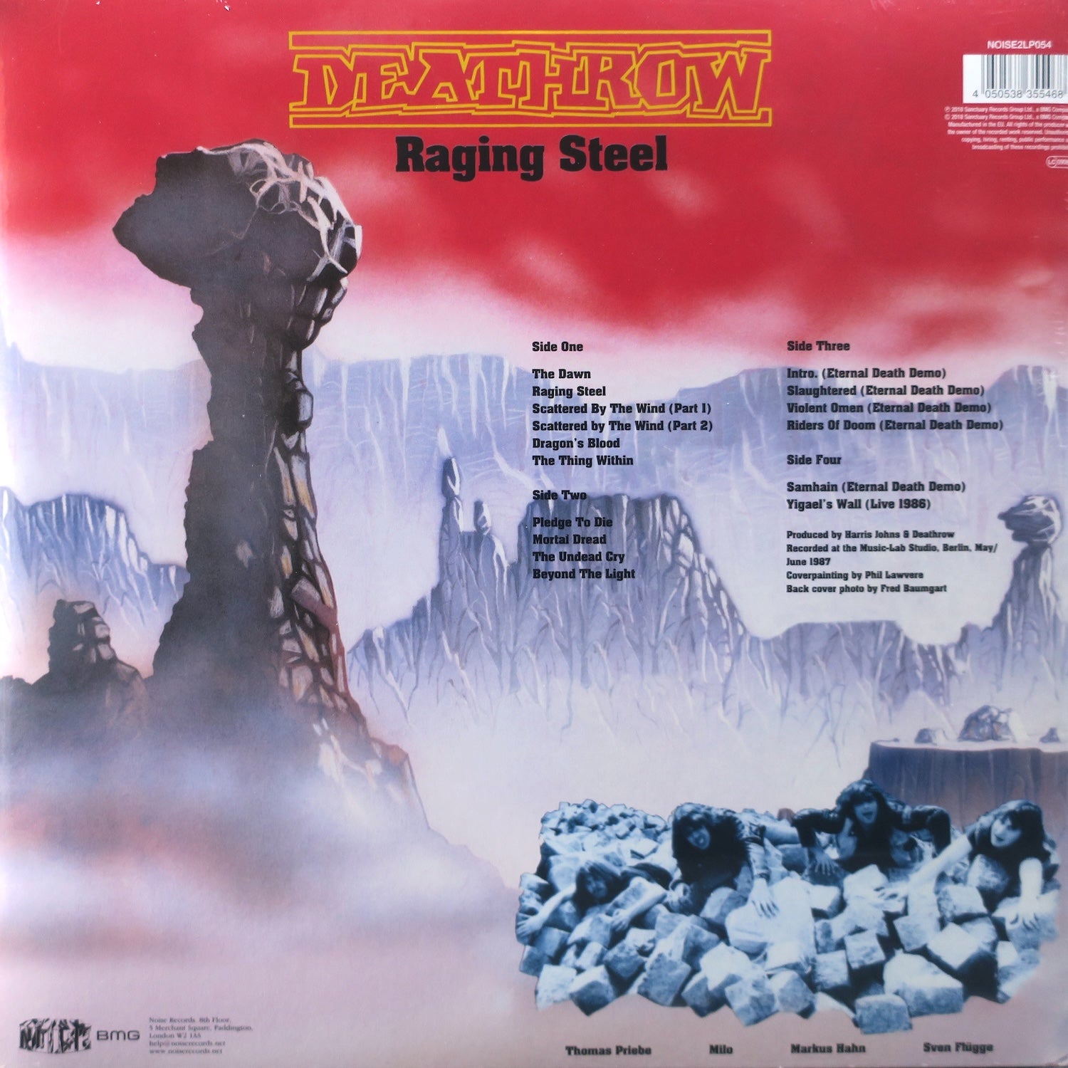 DEATHROW 'Raging Steel' RED Vinyl 2LP (1987 Thrash Metal Album) - Perfect for Record Collectors & Thrash Metal Fans