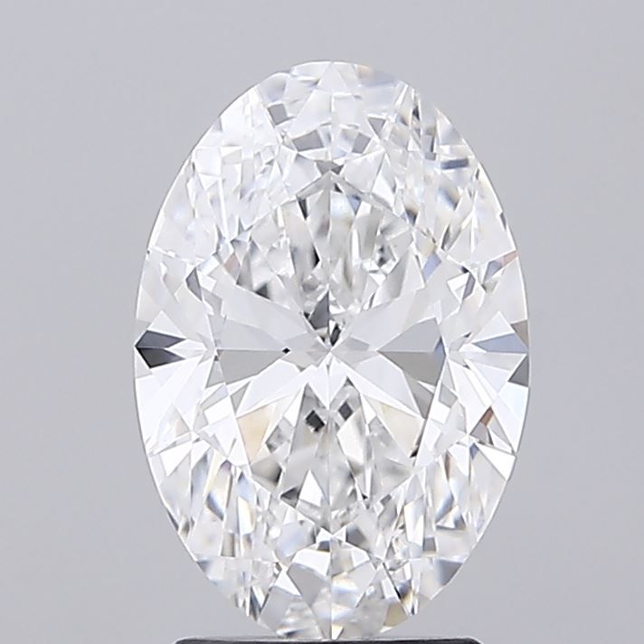 2.55 Carat D Color VVS2 Clarity Oval Lab-Grown Diamond for Engagement Rings & Fine Jewelry
