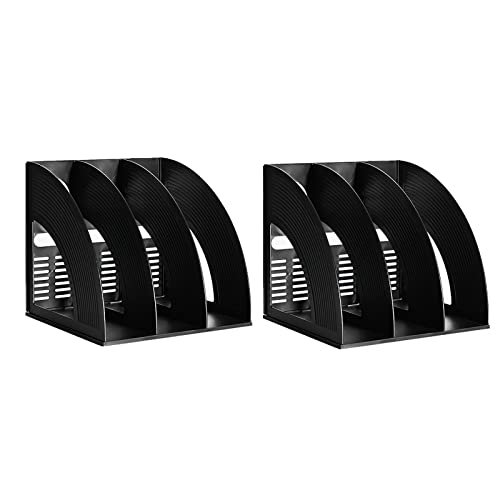 2 Pcs Black 3 Section