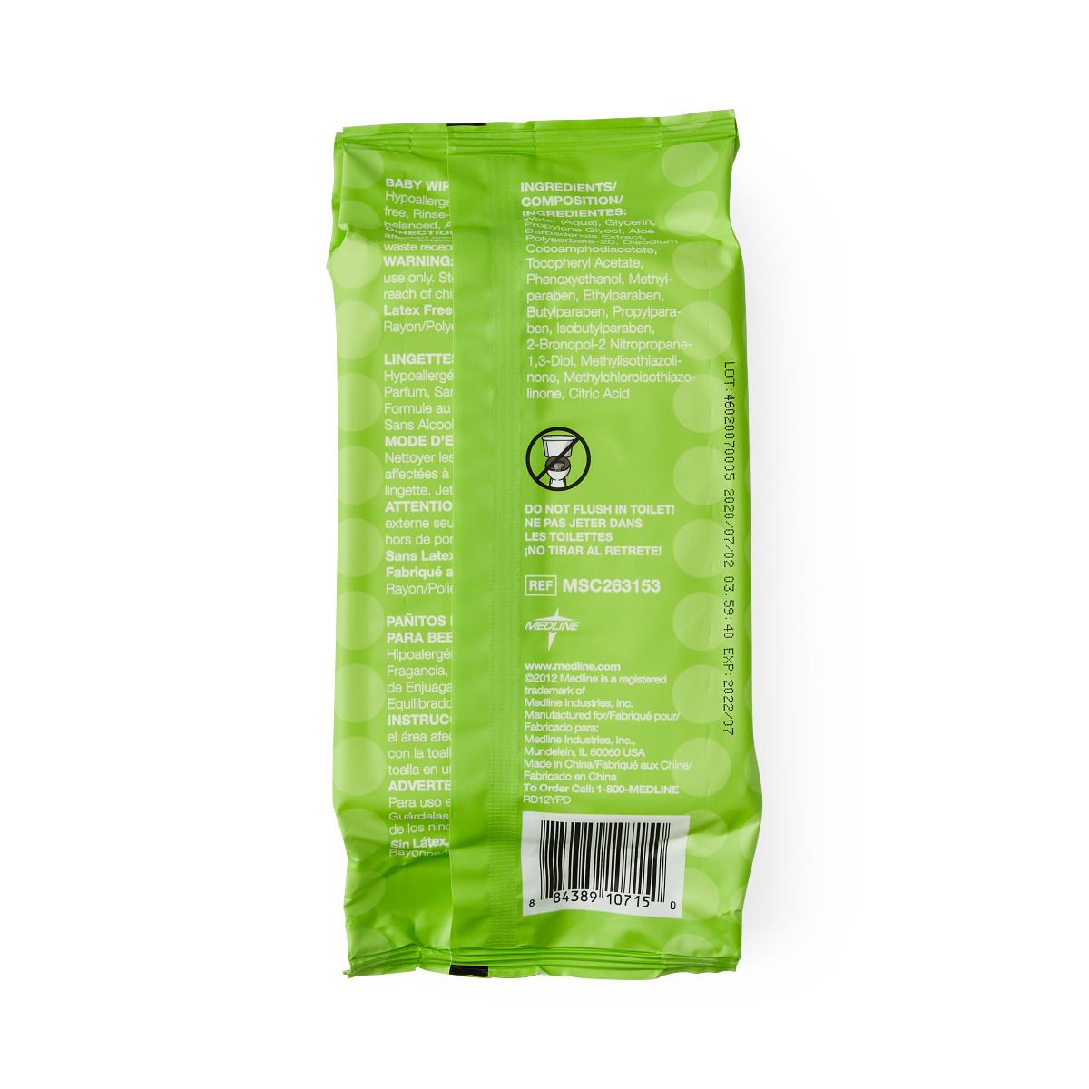 Hypoallergenic Fragrance-Free Baby Wipes - Gentle & Safe for Sensitive Skin | Perfect for Diaper Changes, On-the-Go Cleaning & Newborn Care