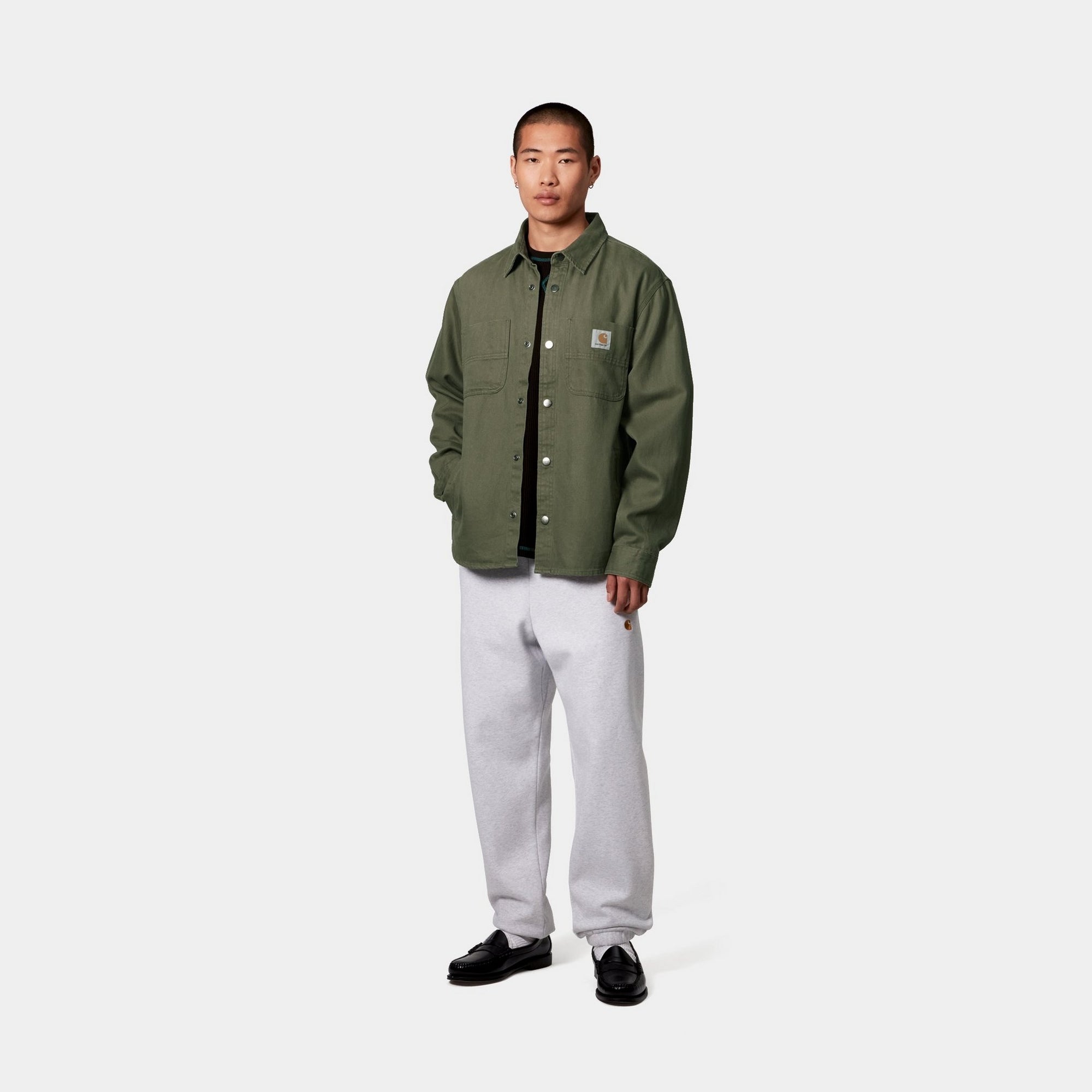 Crawford Shirt Jacket in Dollar Green | Stylish Men's Casual Wear for Outdoor Adventures & Everyday Comfort