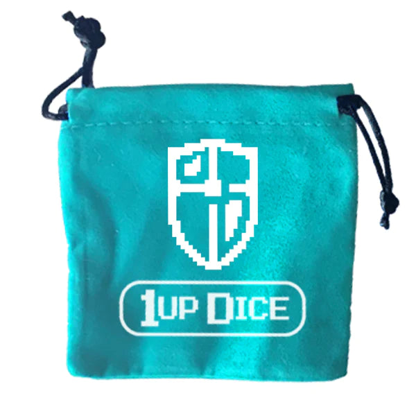 1UP Dice Polyhedral Set: Radiant Shield - 7-Piece RPG Dice for Dungeons & Dragons, Pathfinder, MTG - Perfect for Tabletop Gaming, D&D Campaigns & Collectors