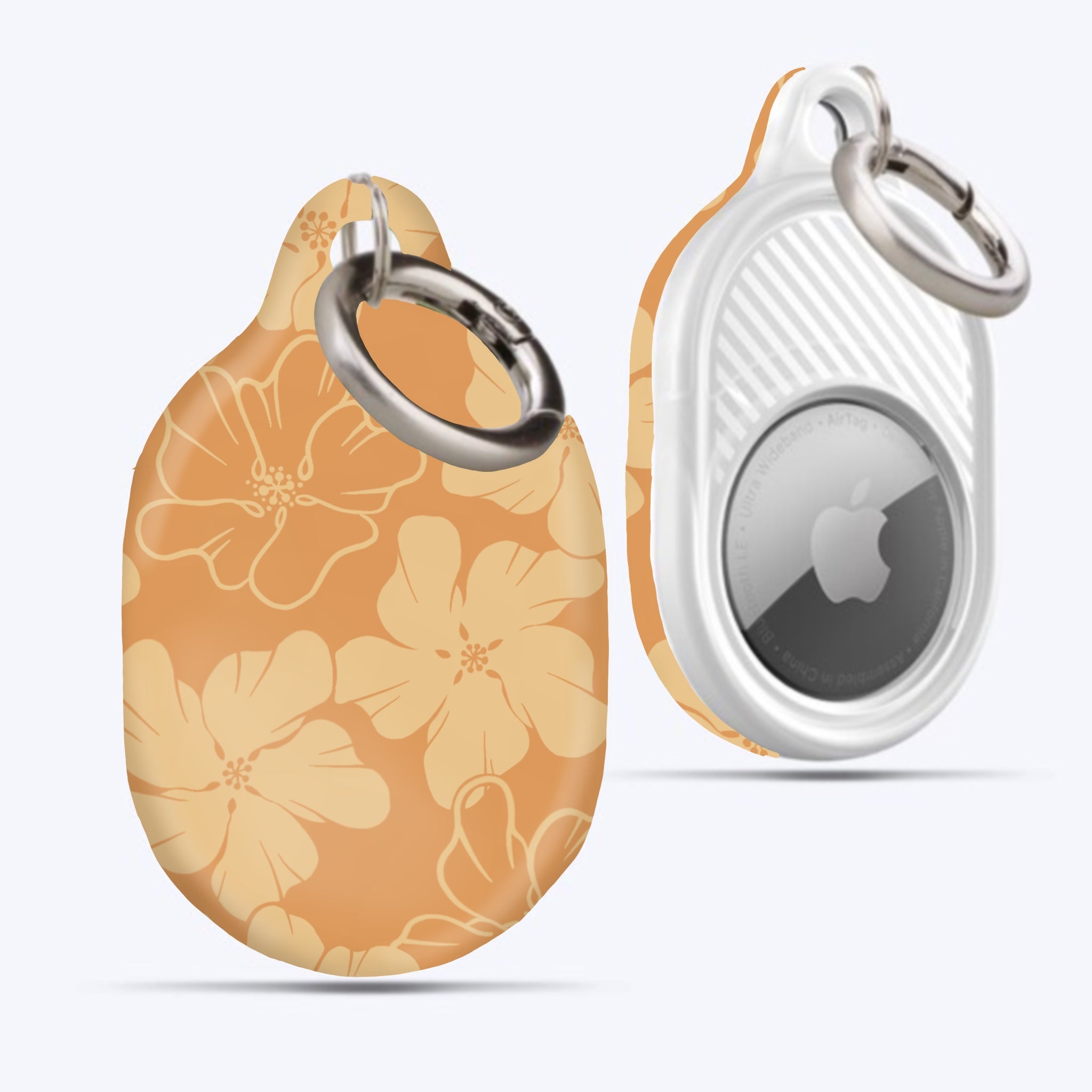 Vintage Leather AirTag Holder - Retro Style Keychain Case for Apple AirTag (2021) | Perfect for Luggage, Backpacks, Wallets & Pet Collars | Anti-Lost GPS Tracker Accessory