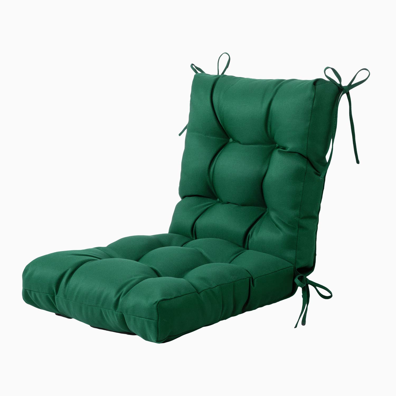All-Weather Outdoor Chair Cushions - Waterproof Patio Seat Cushions with Tufted Design for Wicker Furniture - Perfect for Garden, Deck, Poolside & Backyard Relaxation