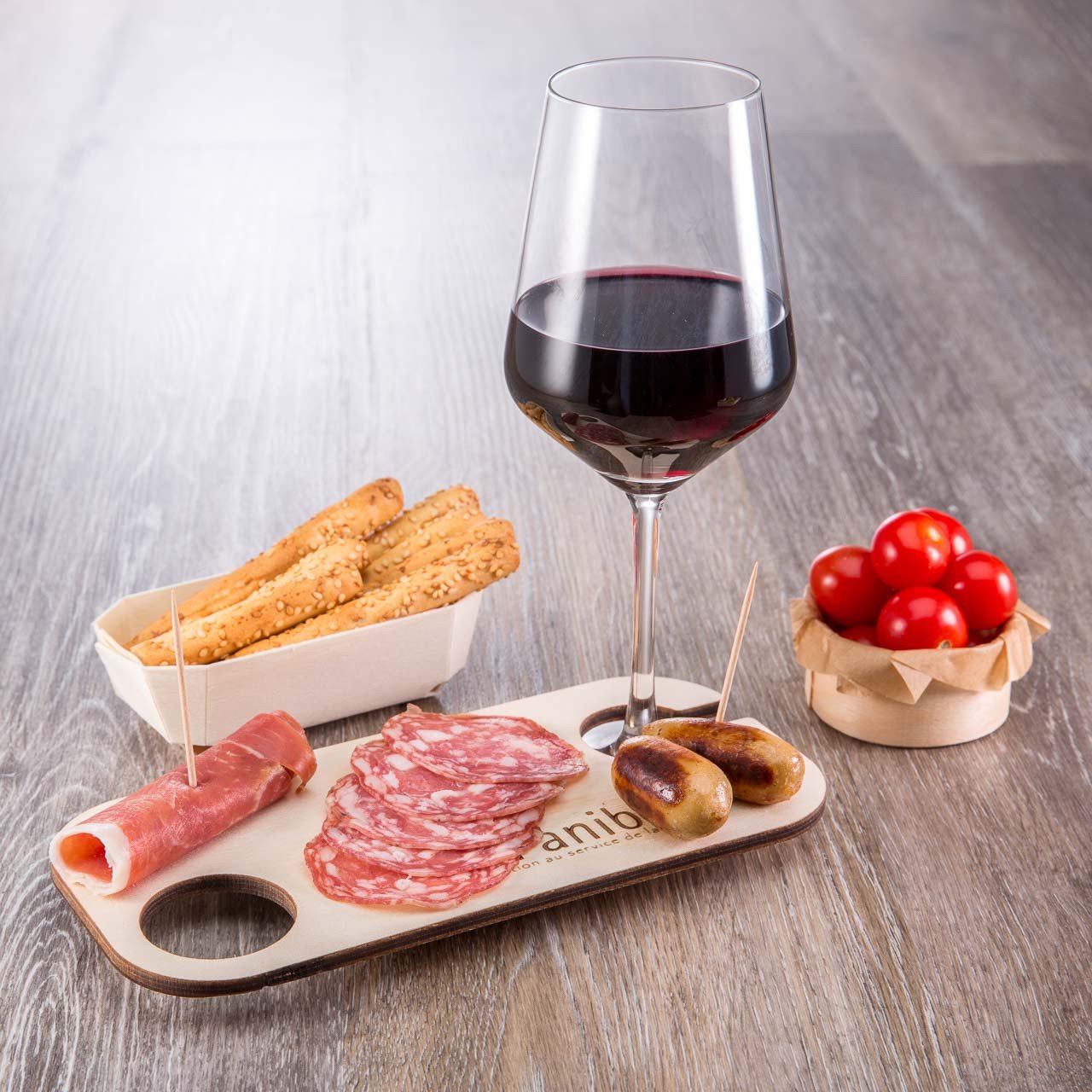 Small Cocktail and Event Board - Elegant Wooden Serving Tray for Parties, Weddings & Home Decor | Perfect for Appetizers, Cheese & Charcuterie Displays