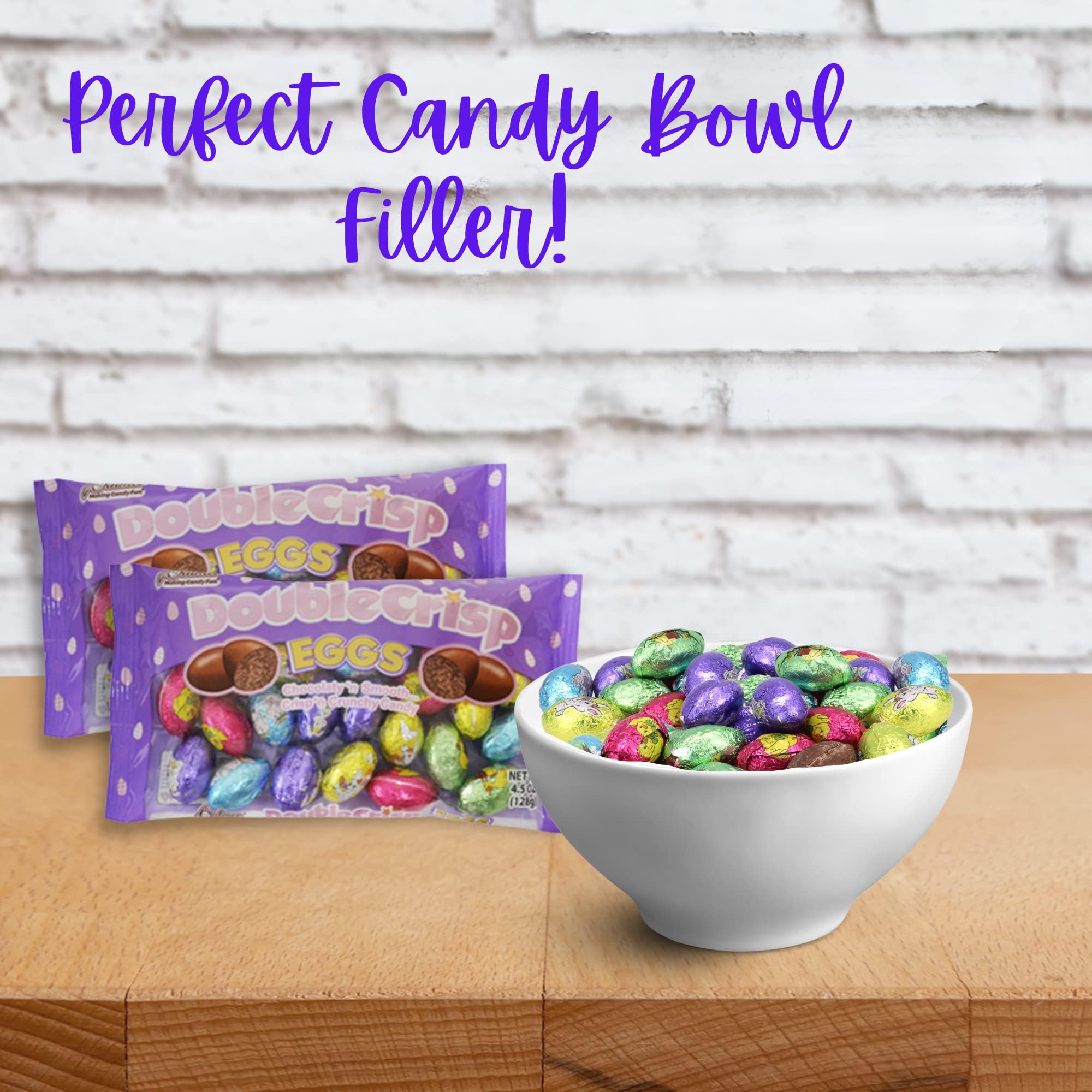 Needzo Crispy Milk Chocolate Eggs - Individually Foil Wrapped, 4.5oz (3-Pack) | Delicious Easter Treats, Party Favors & Gift Ideas