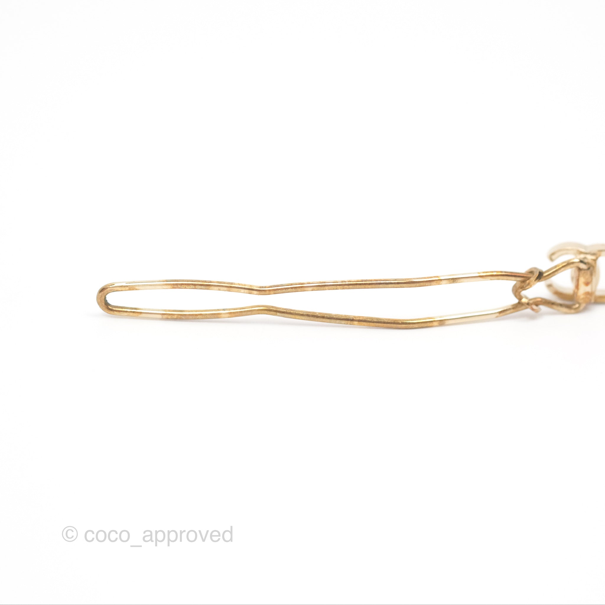Chanel CC Hair Clip Gold Tone 21A - Luxury Hair Accessory for Women | Perfect for Weddings, Parties & Everyday Elegance
