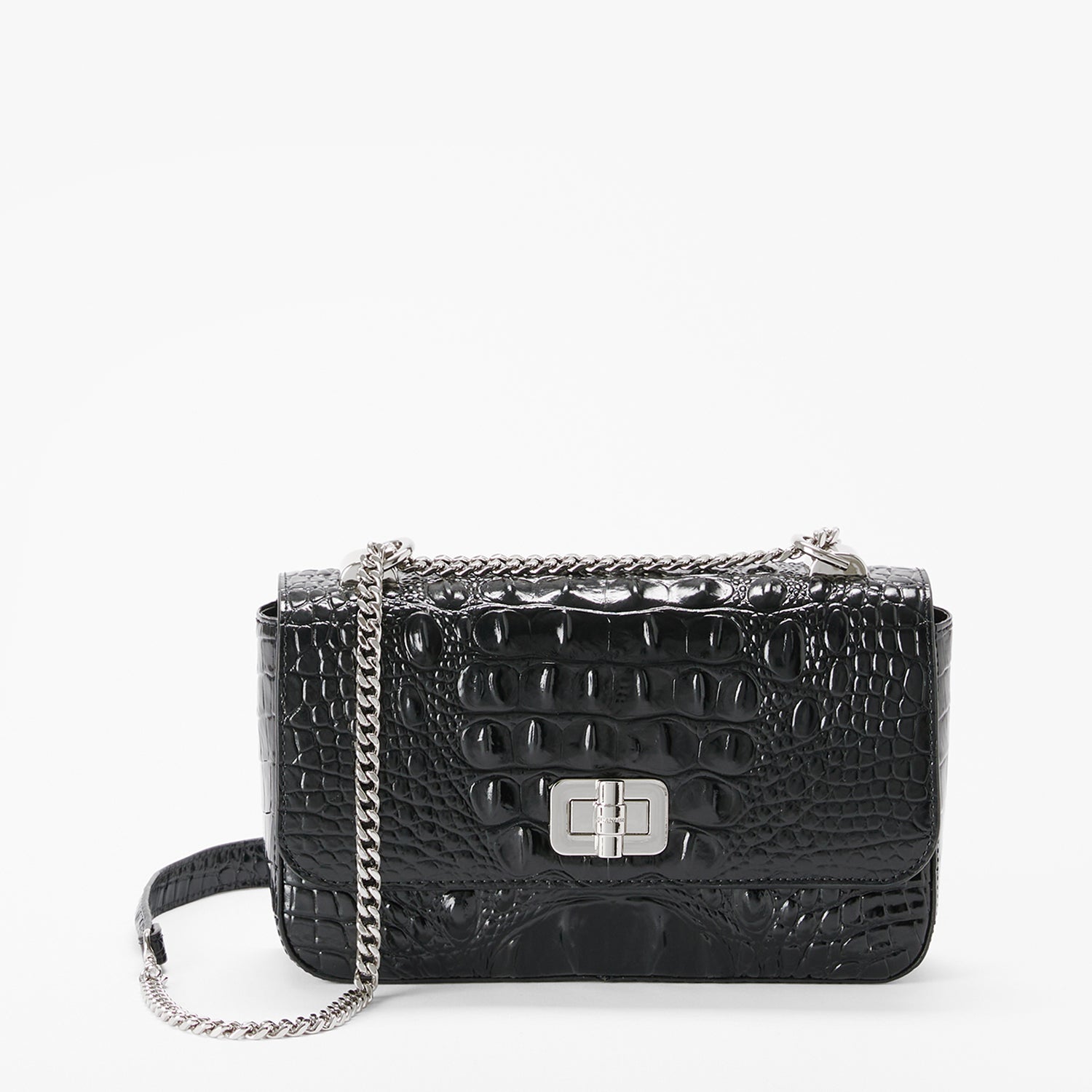 Rosa Black Melbourne Silver Hardware V83243300001 - Stylish Handbag for Women, Perfect for Work, Travel & Everyday Use