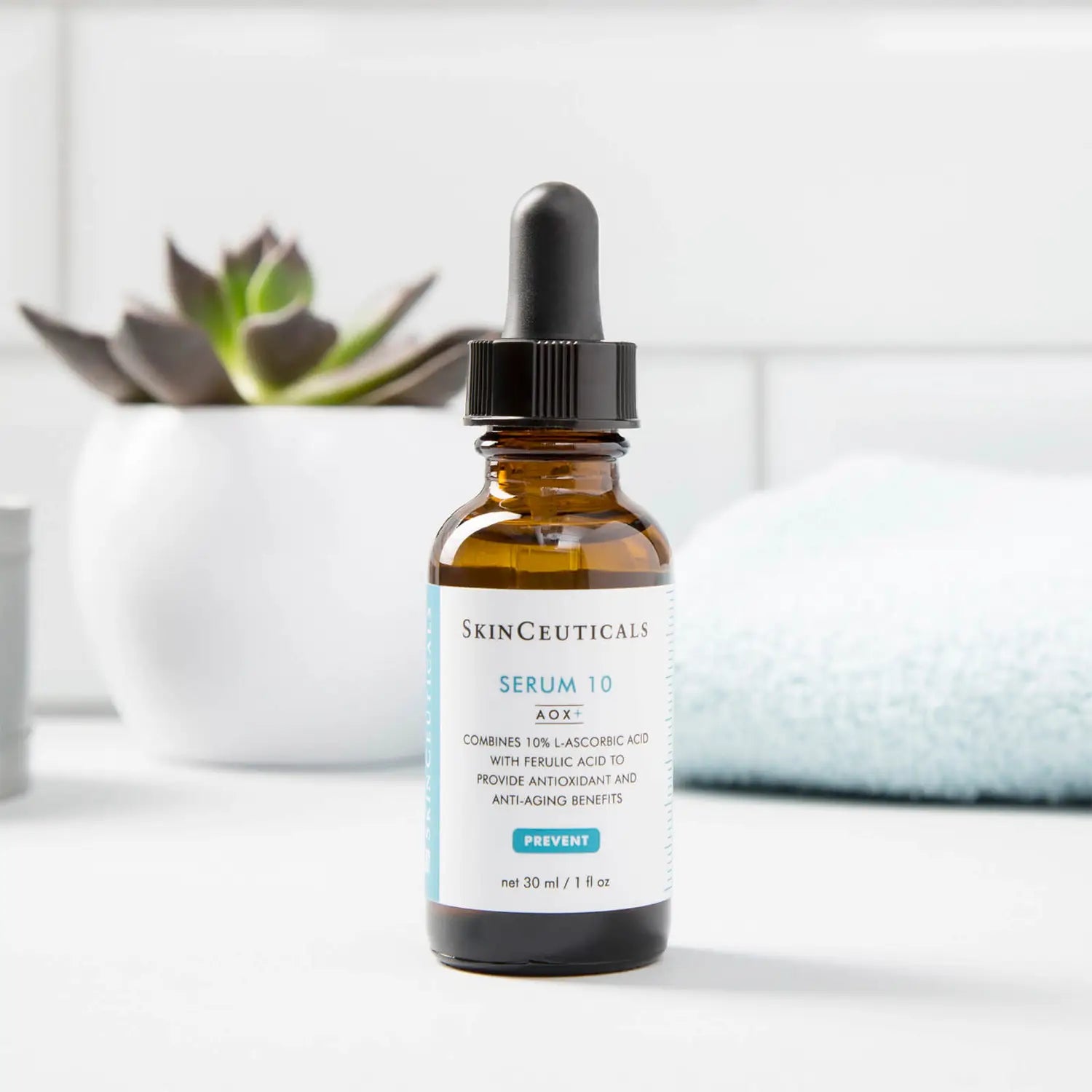 SkinCeuticals Serum 10 AOX+ Antioxidant Vitamin C Face Serum for Brightening & Anti-Aging - Perfect for Daily Skincare Routine & Nighttime Use
