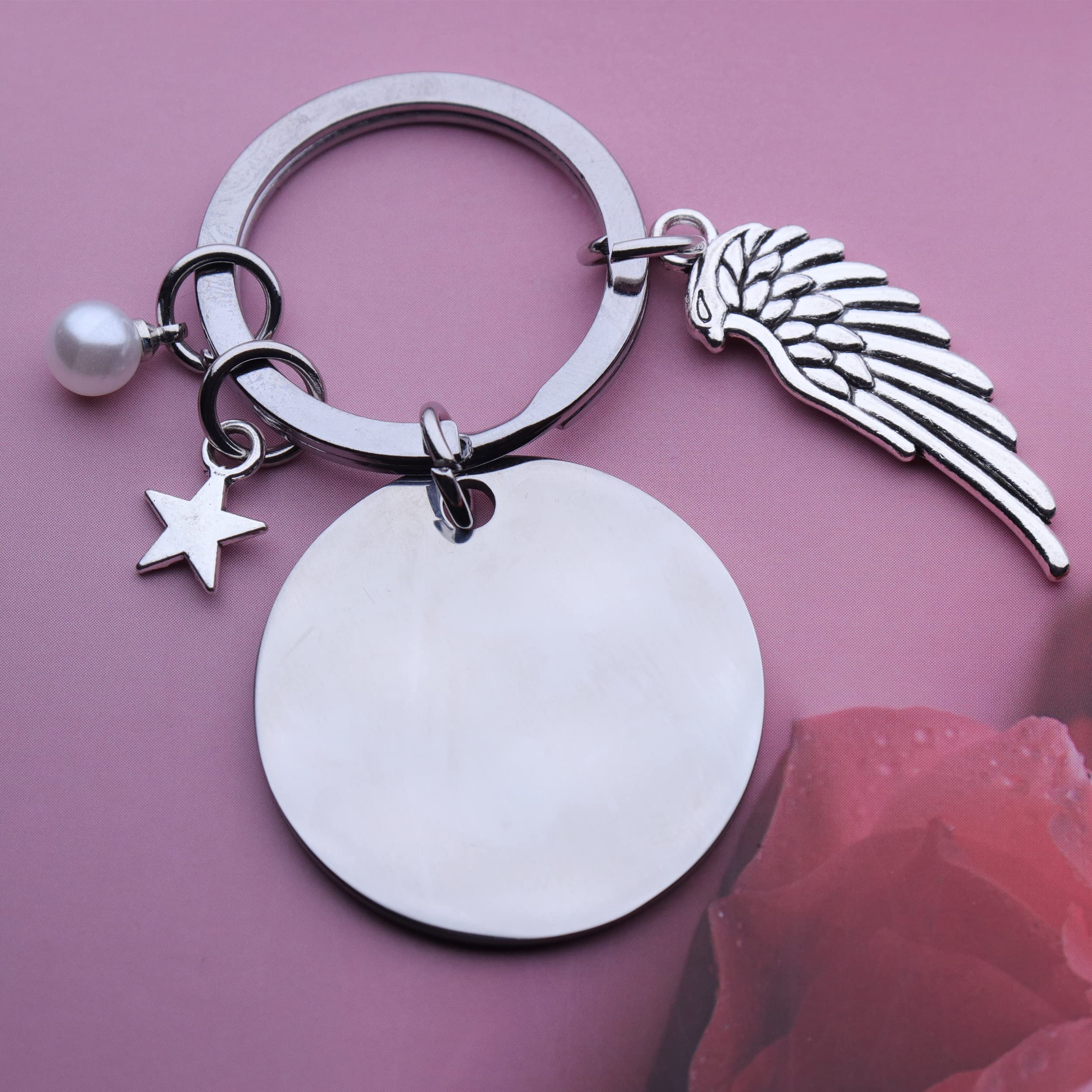 Jstud Inspirational Keychain - Best Friends Engraved Mantra Jewelry Gift for Women & Men - Perfect for Birthdays, Anniversaries & Daily Motivation