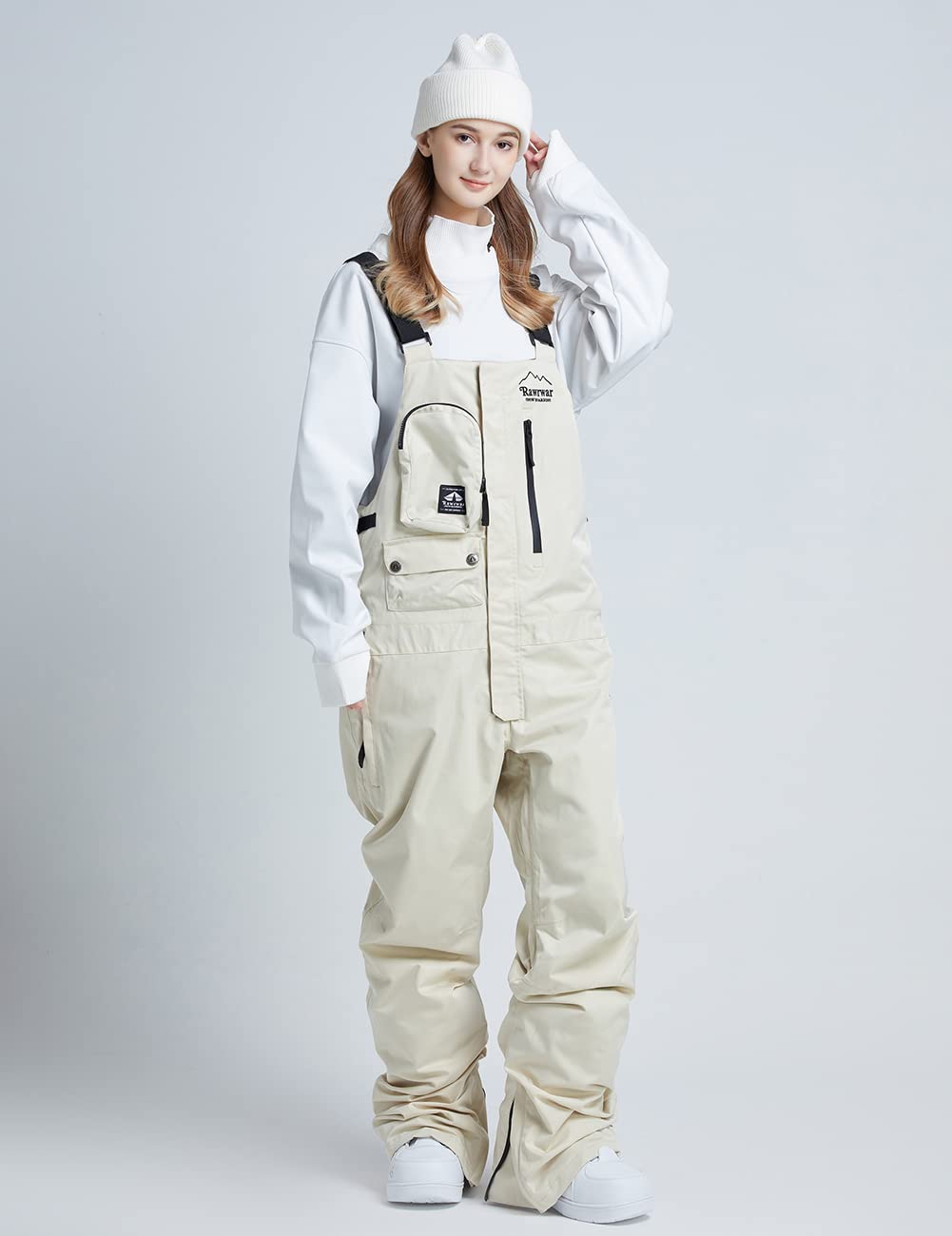 Waterproof Ski Bib Overalls for Men & Women - Insulated Windproof Snow Pants for Skiing, Snowboarding & Outdoor Winter Activities