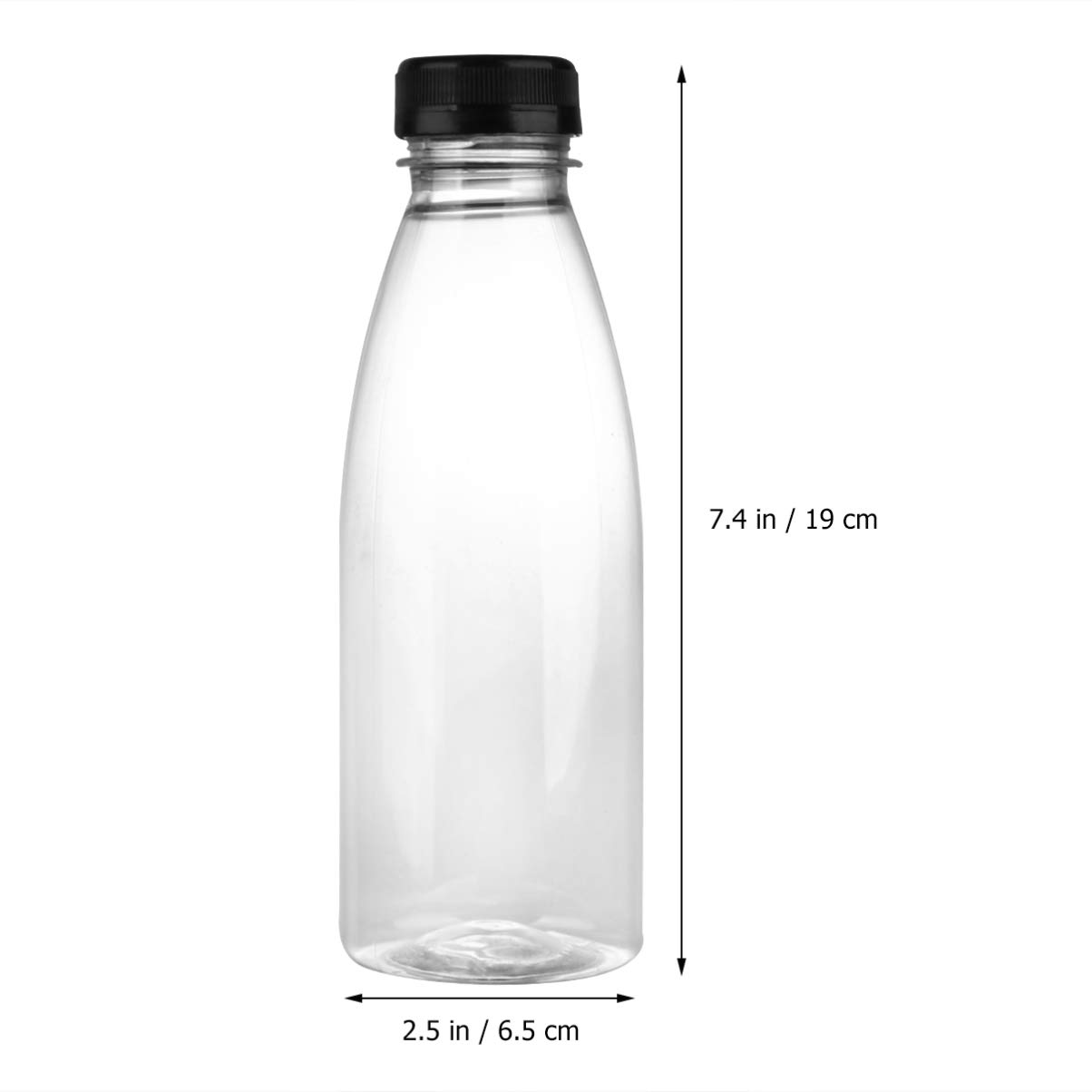 6pcs Empty Juice Bottles for Pet Storage & DIY - Cabilock