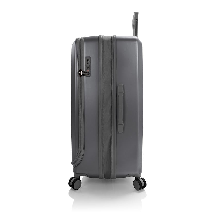 Heys EZ Fashion 30-Inch Large Checked Luggage Suitcase with Spinner Wheels - Perfect for International Travel & Long Trips