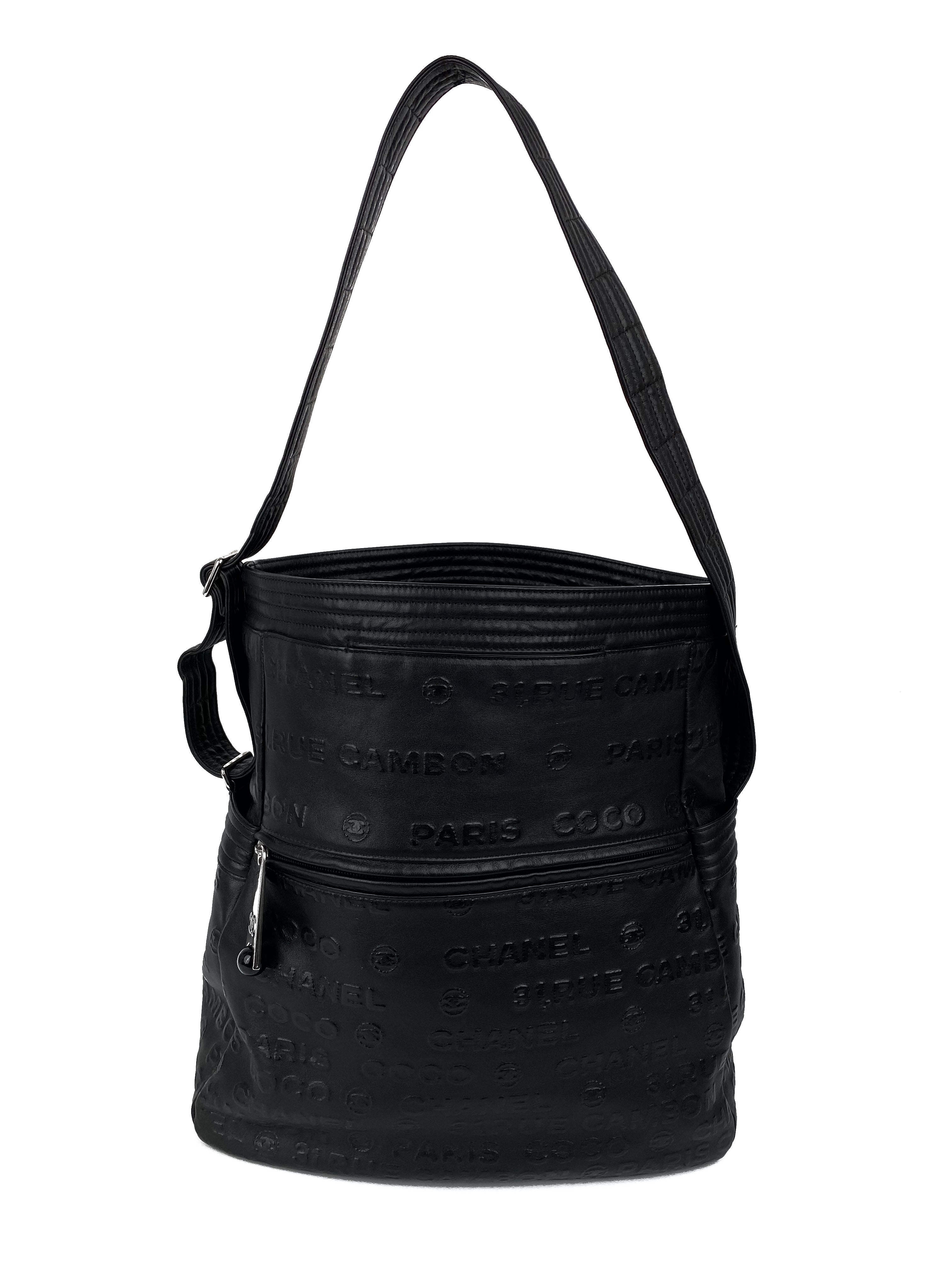 Chanel 31 Rue Cambon Black Leather Tote Bag for Women - Luxury Designer Handbag for Work, Travel & Everyday Use