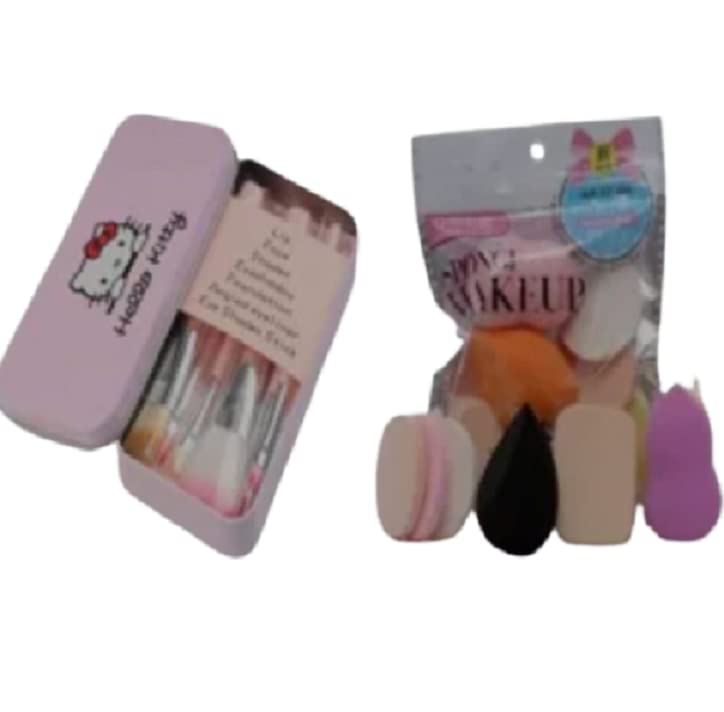 Premium Pink Makeup Brush Set & Puff Kit for Women - Soft Bristles for Flawless Foundation, Blending & Contouring - Perfect for Daily Makeup, Professional Use & Travel Beauty Essentials