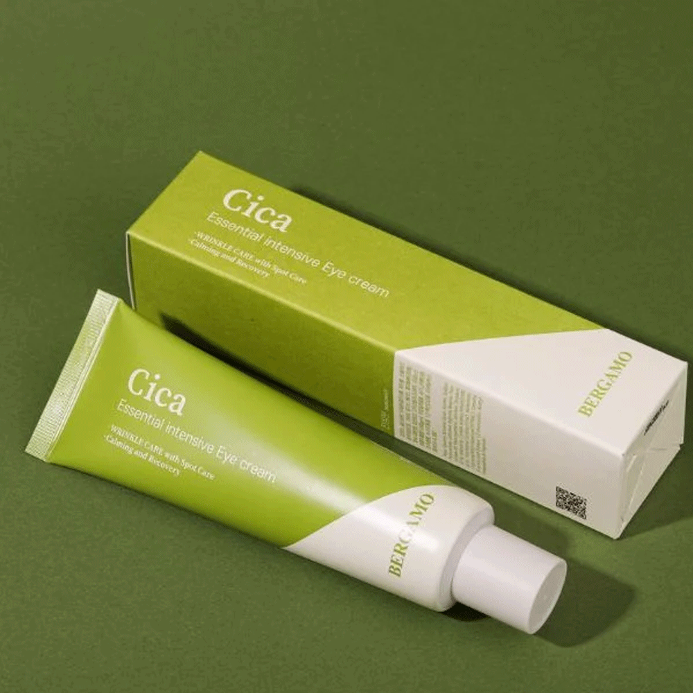 Bergamo Cica Essential Intensive Eye Cream 100g - Dark Circle & Wrinkle Treatment for Sensitive Skin | Day & Night Hydrating Eye Care for Women & Men | Perfect for Travel & Daily Skincare Routine