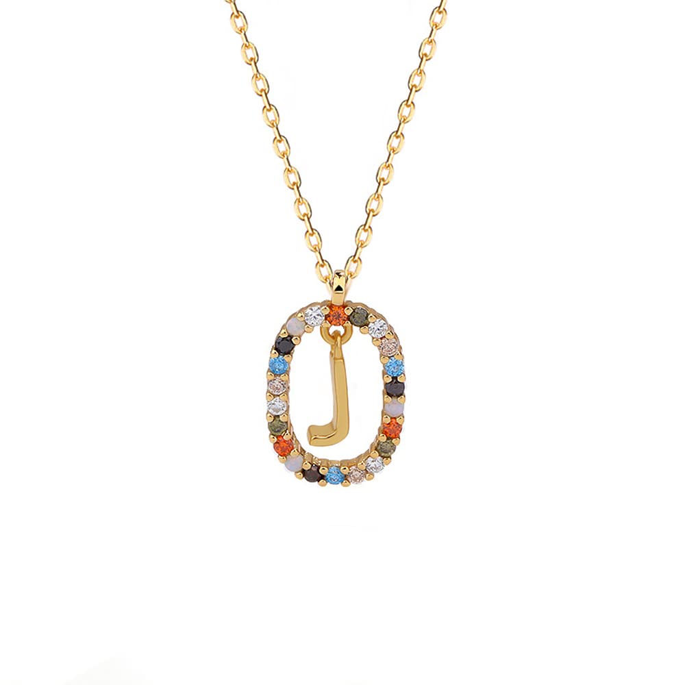 MIKAMU 925 Sterling Silver Letter Pendant Necklace for Women - Personalized Initial Jewelry Gift for Valentine's Day, Birthday & Anniversary - Elegant Layering Necklace for Everyday Wear