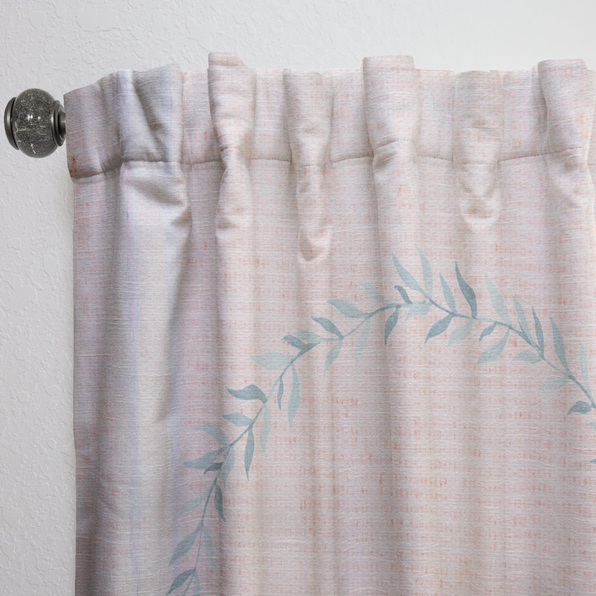 Farmhouse Floral Blackout Curtains - Thermal Insulated Single Panel 52x90 - Elegant Window Treatments for Bedroom & Living Room - Perfect for Home Decor, Light Blocking & Energy Saving