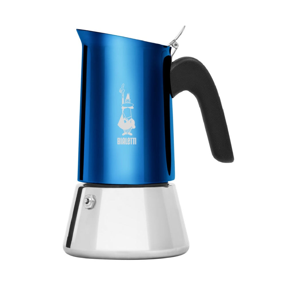 Bialetti Venus Blue Stovetop Espresso Maker - 4 Cup Italian Coffee Pot for Home & Office - Perfect for Espresso, Cappuccino & Latte Lovers
