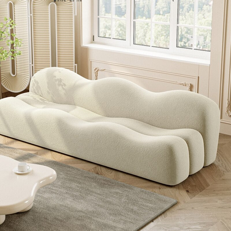 Wave Sofa - Modern Exclusive Design, Ultra Comfortable Cushioned Living Room Furniture for Relaxing & Entertaining Guests