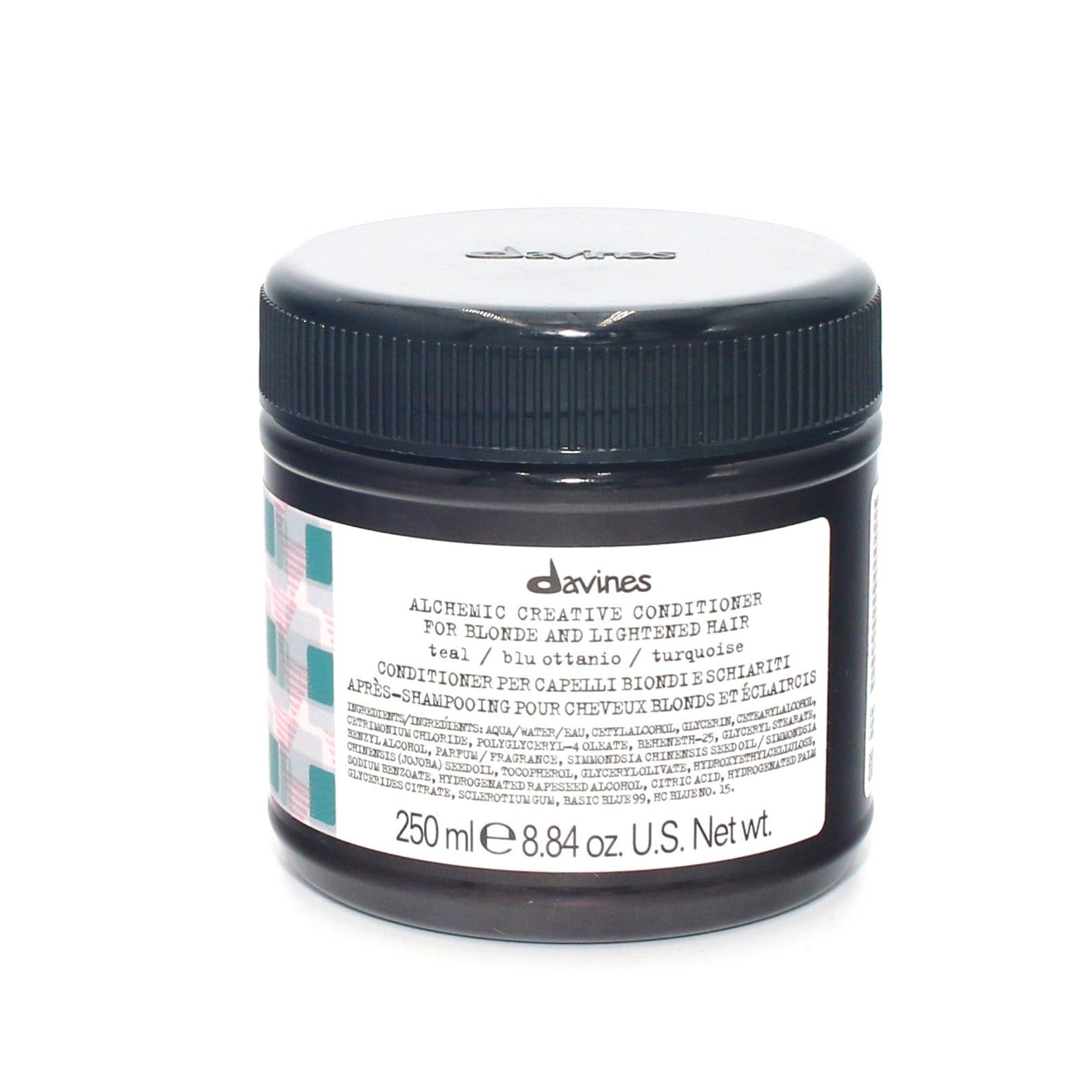 Davines Alchemic Creative Conditioner for Blonde & Lightened Hair - Teal Toning Treatment - 8.84 oz | Hydrating & Color-Enhancing Hair Care for Salon-Quality Results at Home | Perfect for Color-Treated, Bleached & Highlighted Hair