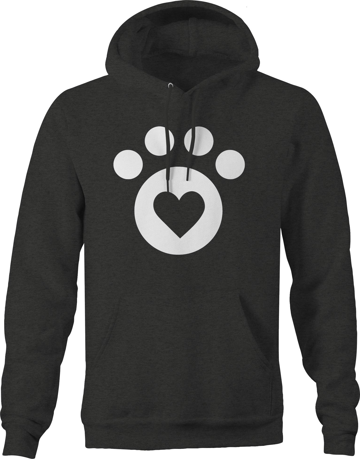 Paw Print Pet Hoodies for Cat & Dog Lovers - Dark Grey for Casual Wear