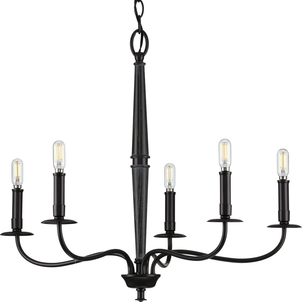 Durrell Collection 5-Light Chandelier - Elegant Crystal Ceiling Lighting Fixture for Dining Room, Living Room & Bedroom Decor