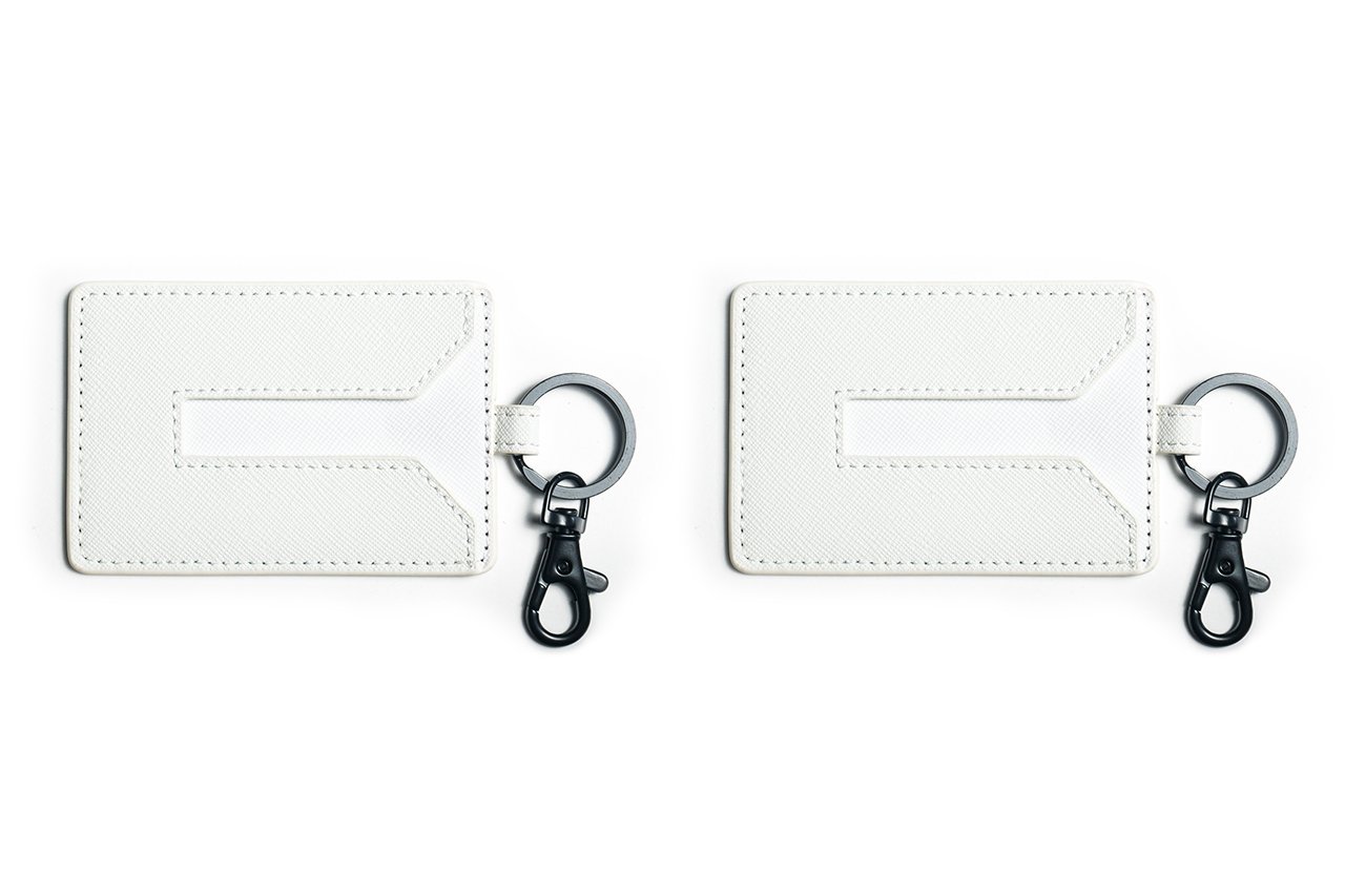 Premium Tesla Key Card Holder Set of 2 - Compatible with Model 3/Y/S/X (White) - Secure & Stylish Key Card Protector for Valet, Parking & Daily Use